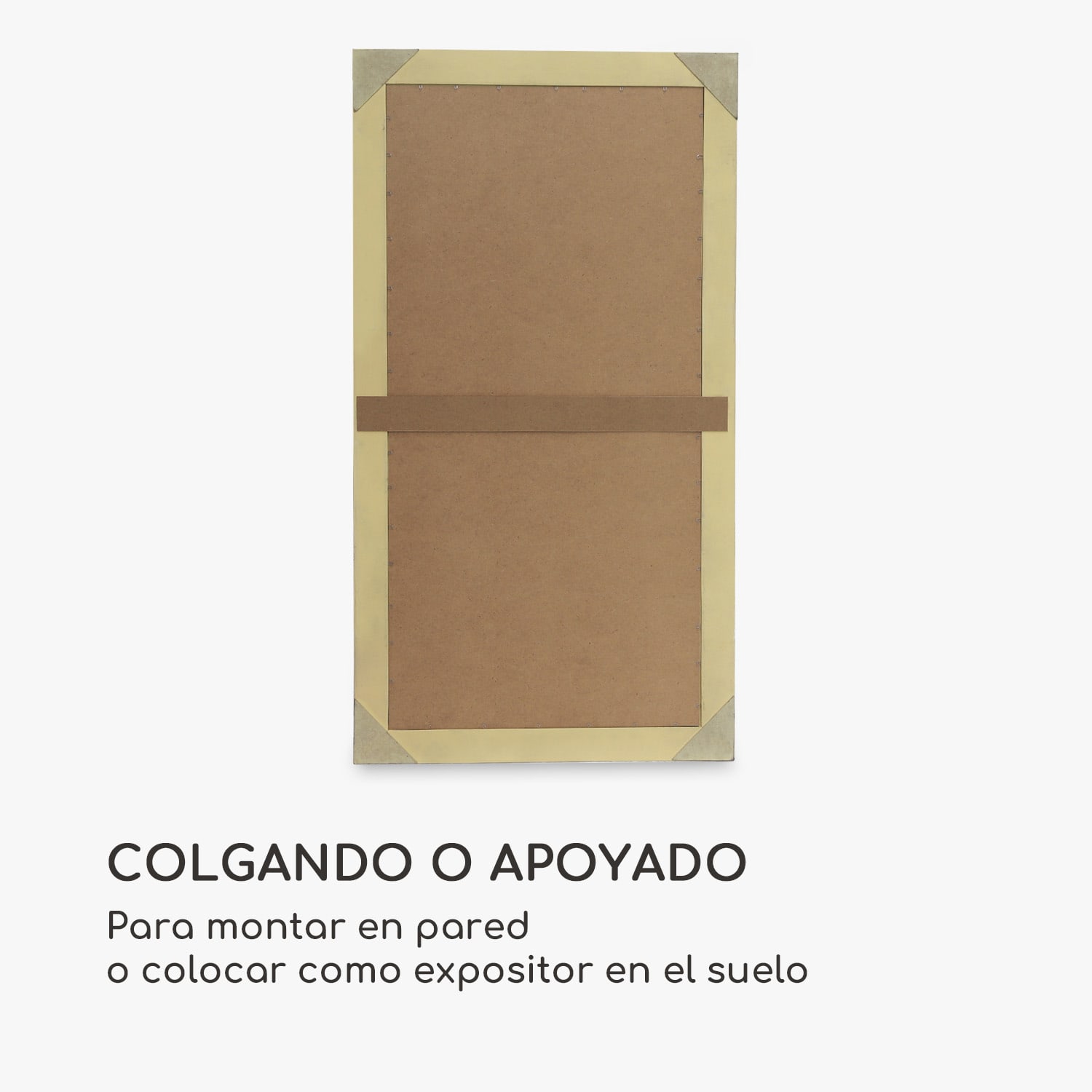 Espejo de pared Wembley Madera auténtica Rectangular 140 x 75 cm   