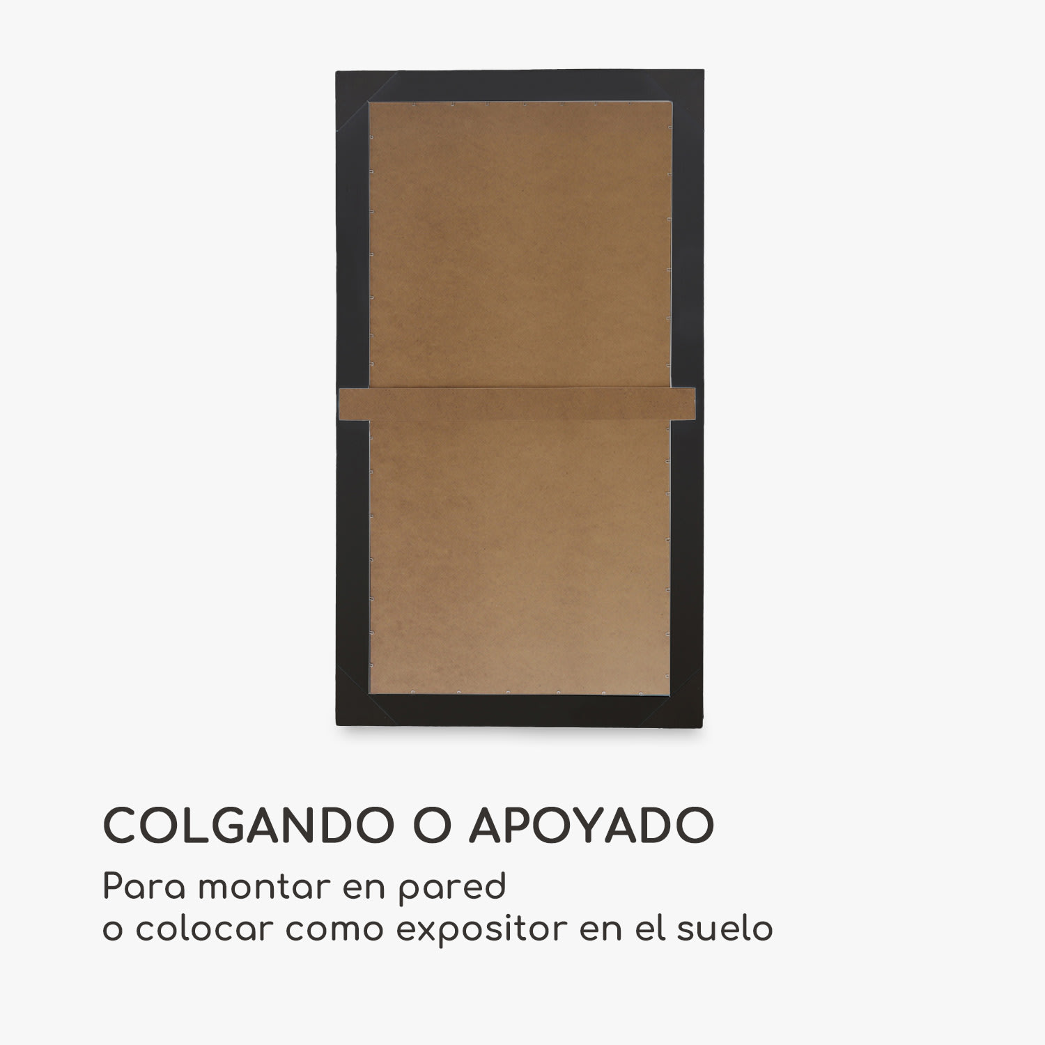 Espejo de pared Wembley Madera auténtica Rectangular 140 x 75 cm   