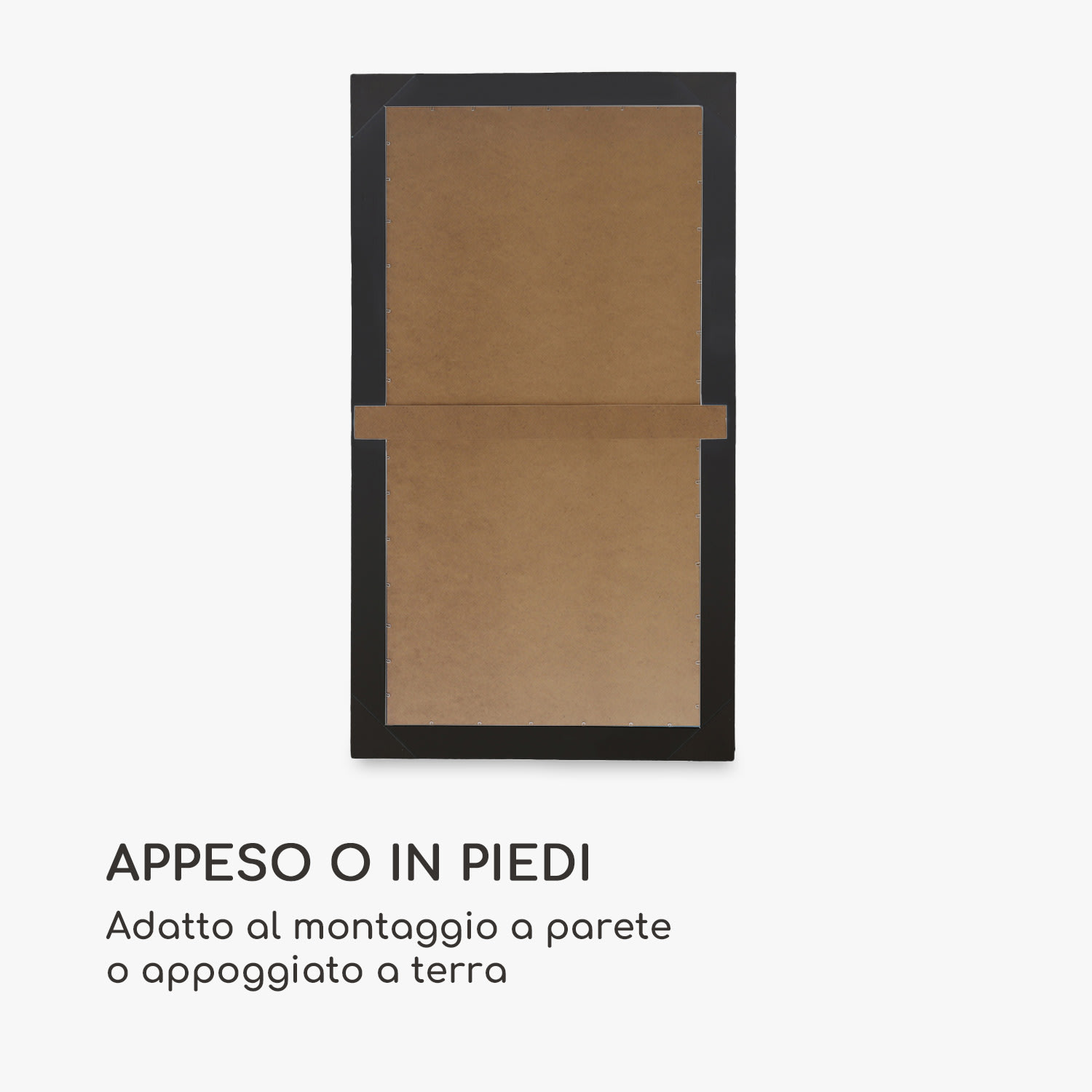 Wembley specchio da parete, legno, rettangolare, 140 x 75 cm  