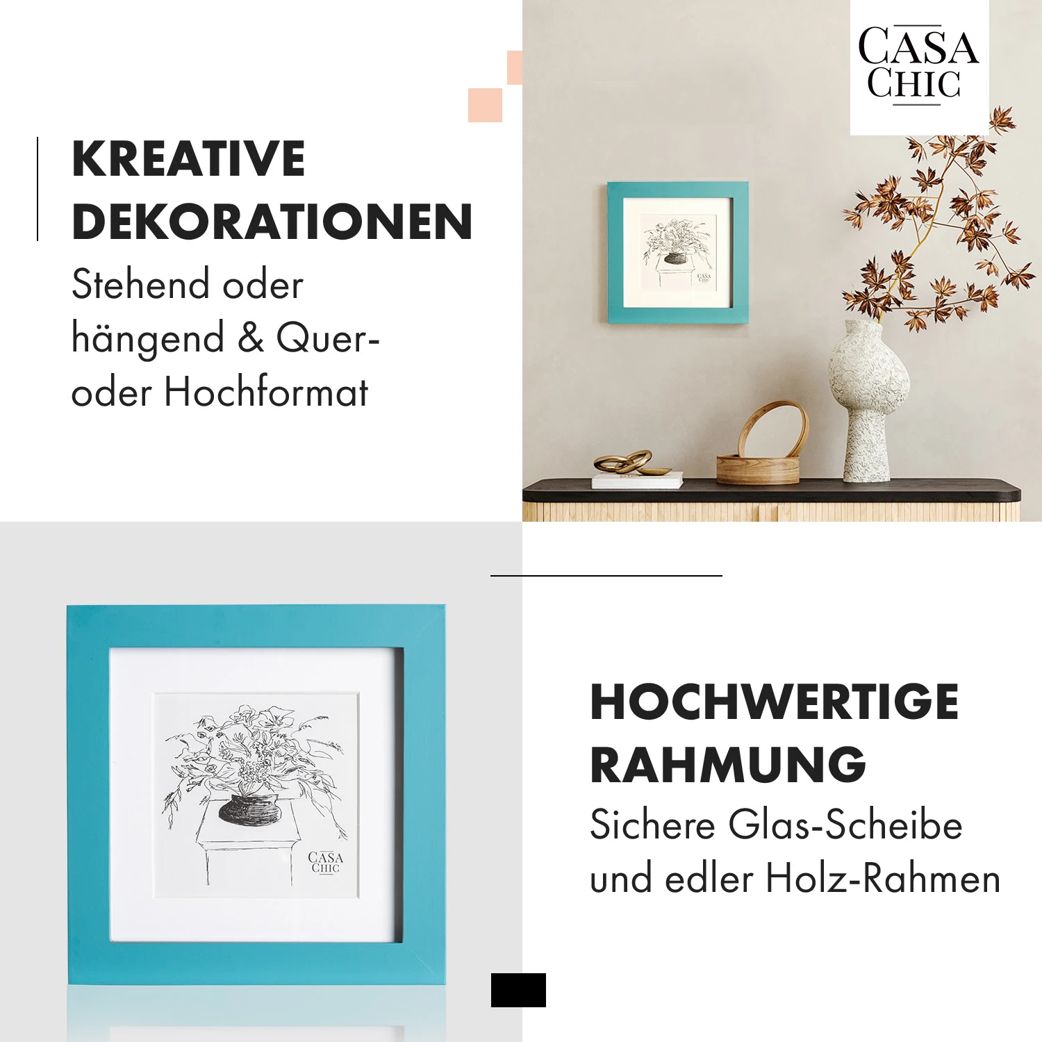 Rubal Casa Chic        Clapton Bilderrahmen quadratisch 15 x 15 cmQA 5555