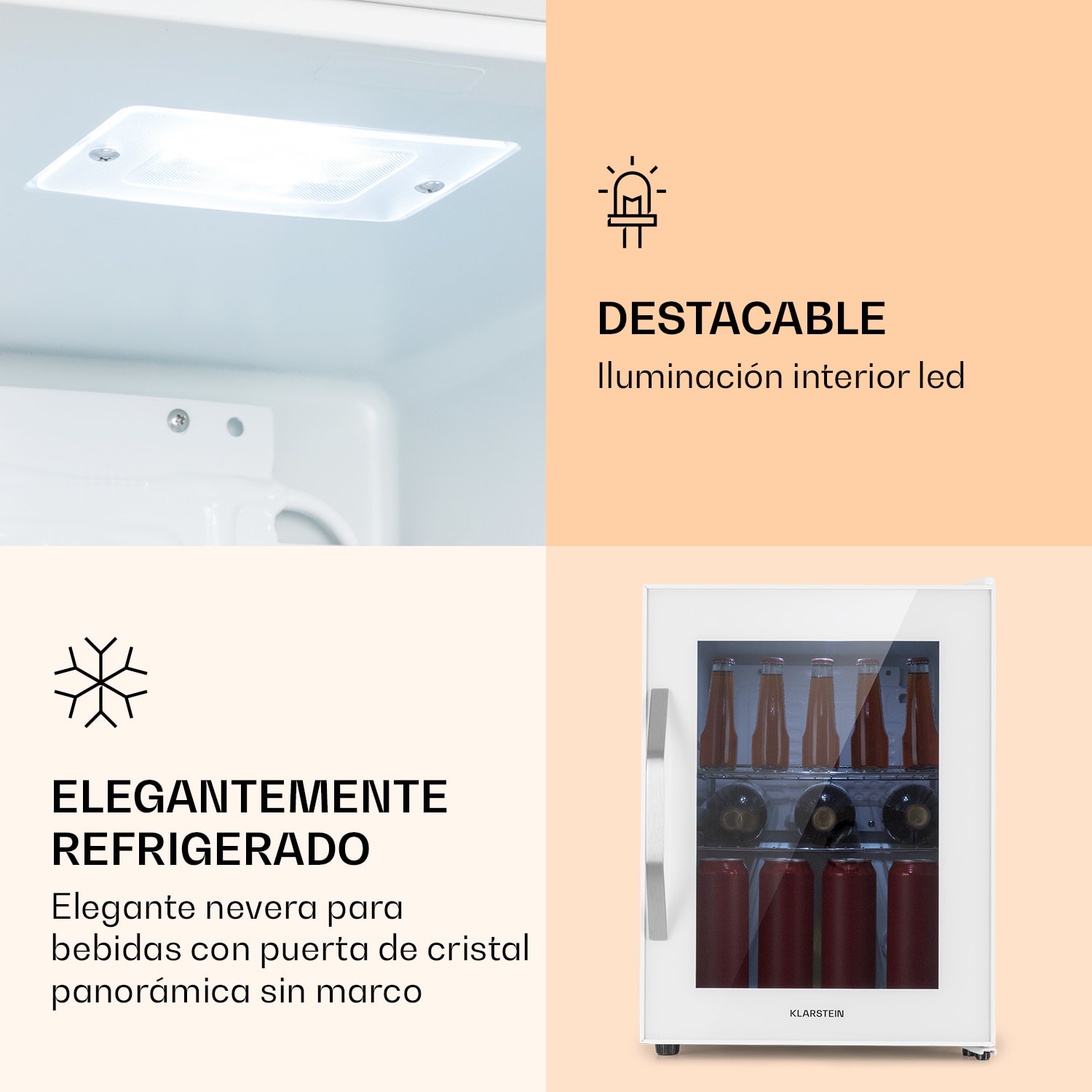 Beersafe M Quartz Nevera 33 L 2 estantes Puerta de cristal panorámica 33 L | Quartz