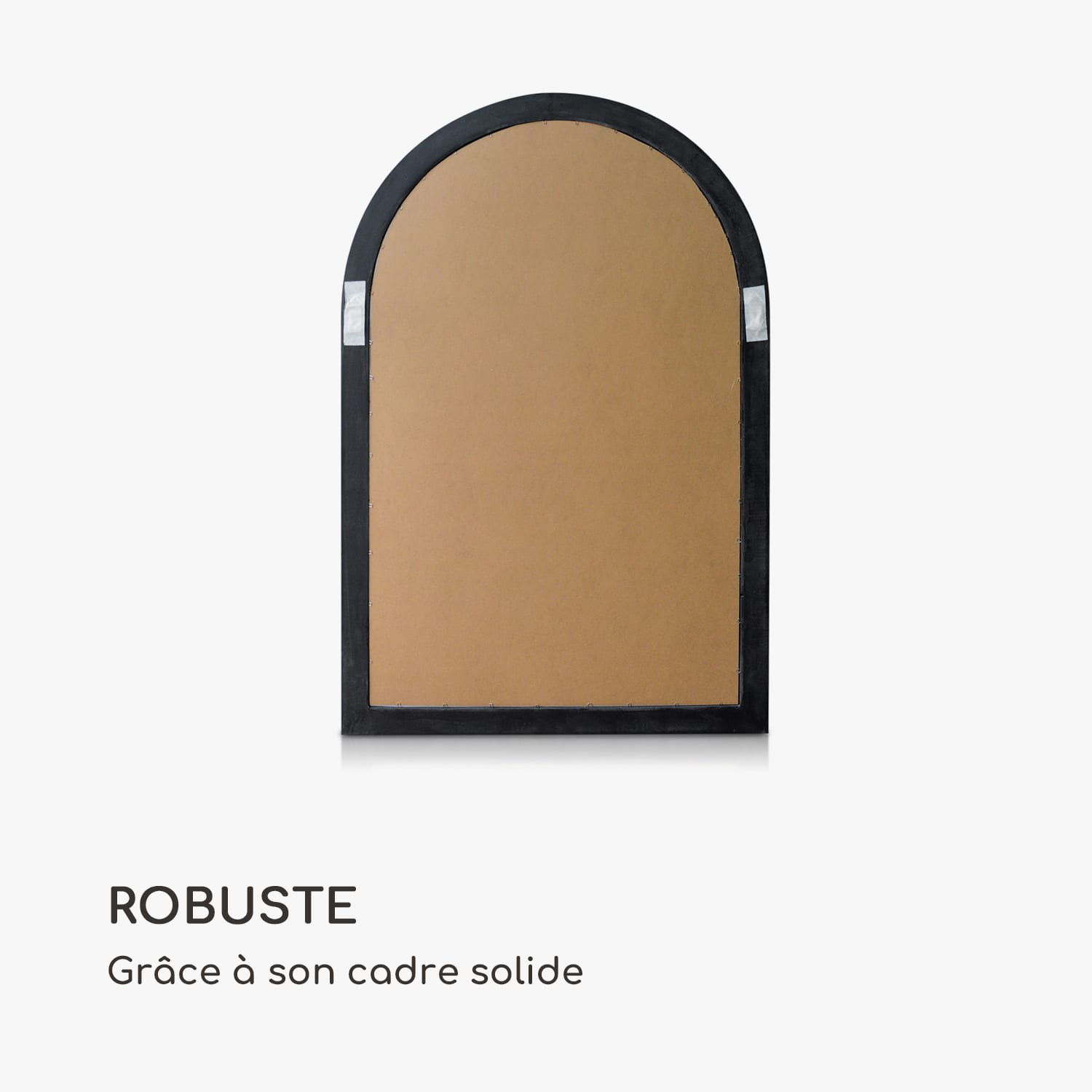 Miroir fenêtre de style français Savile 120 x 80 cm  Noir