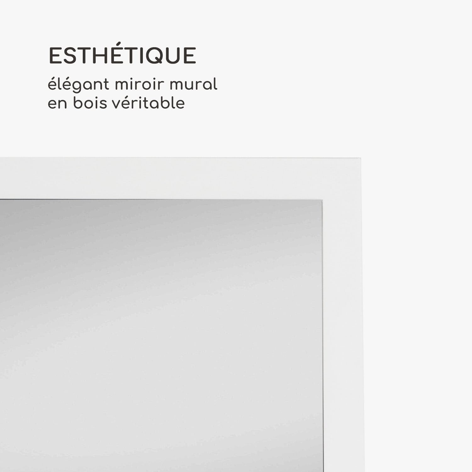 Luton wandspiegel echt hout rechthoekig 130 x 45 cm  