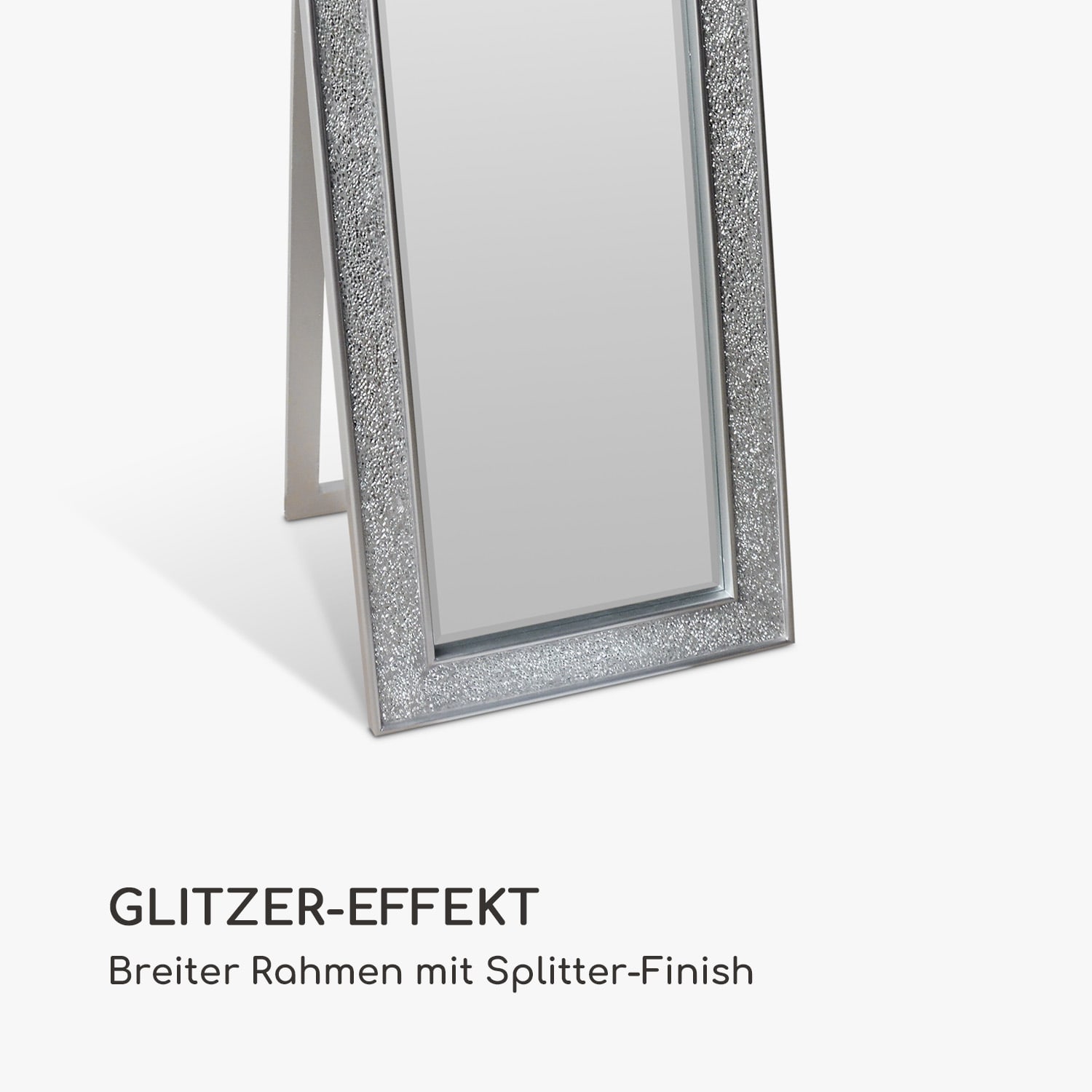 Norwich Spiegel Holzrahmen rechteckig 130 x 45 cm Mosaik-Design 