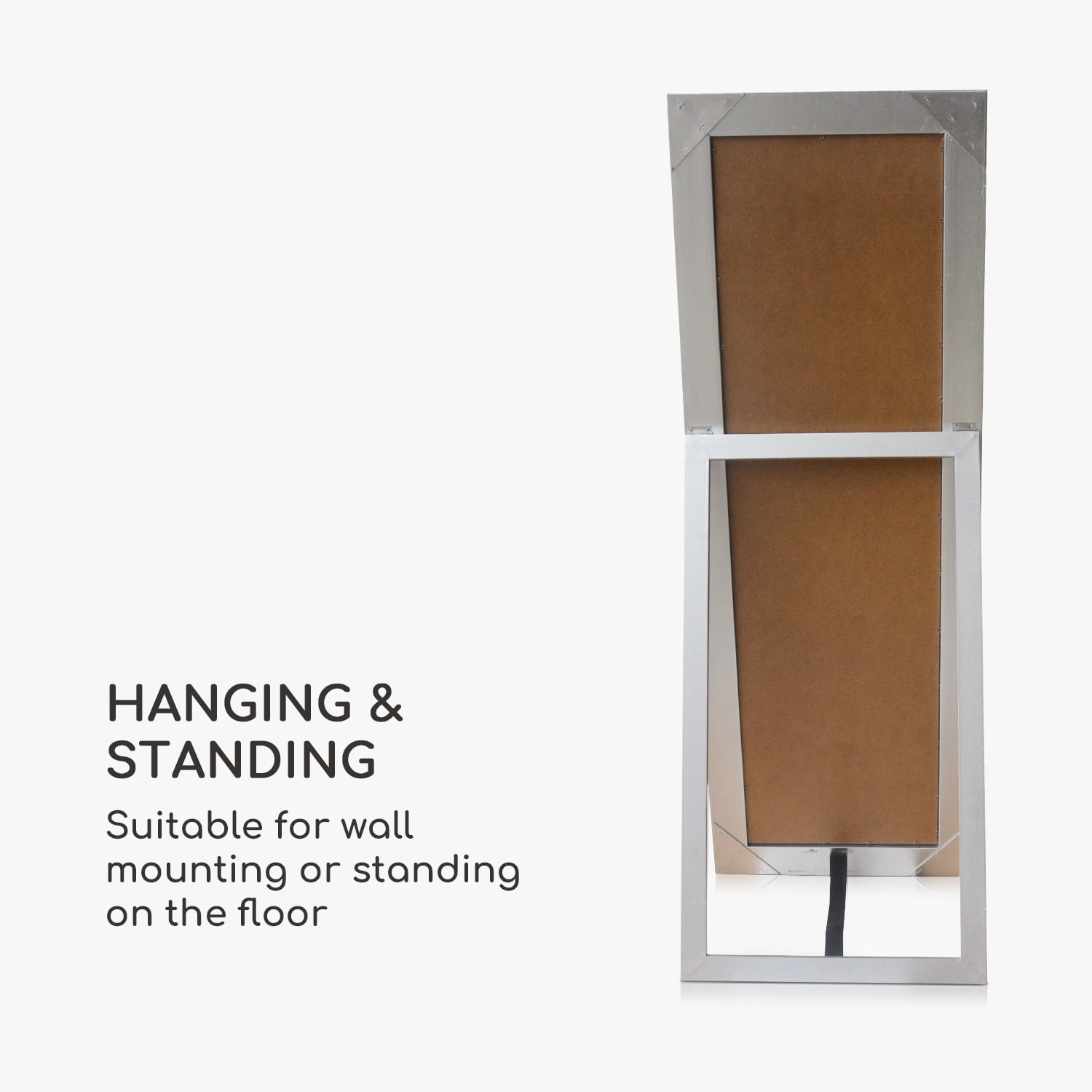 Norwich spiegel houten lijst 130 x 45 cm mozaïek-design