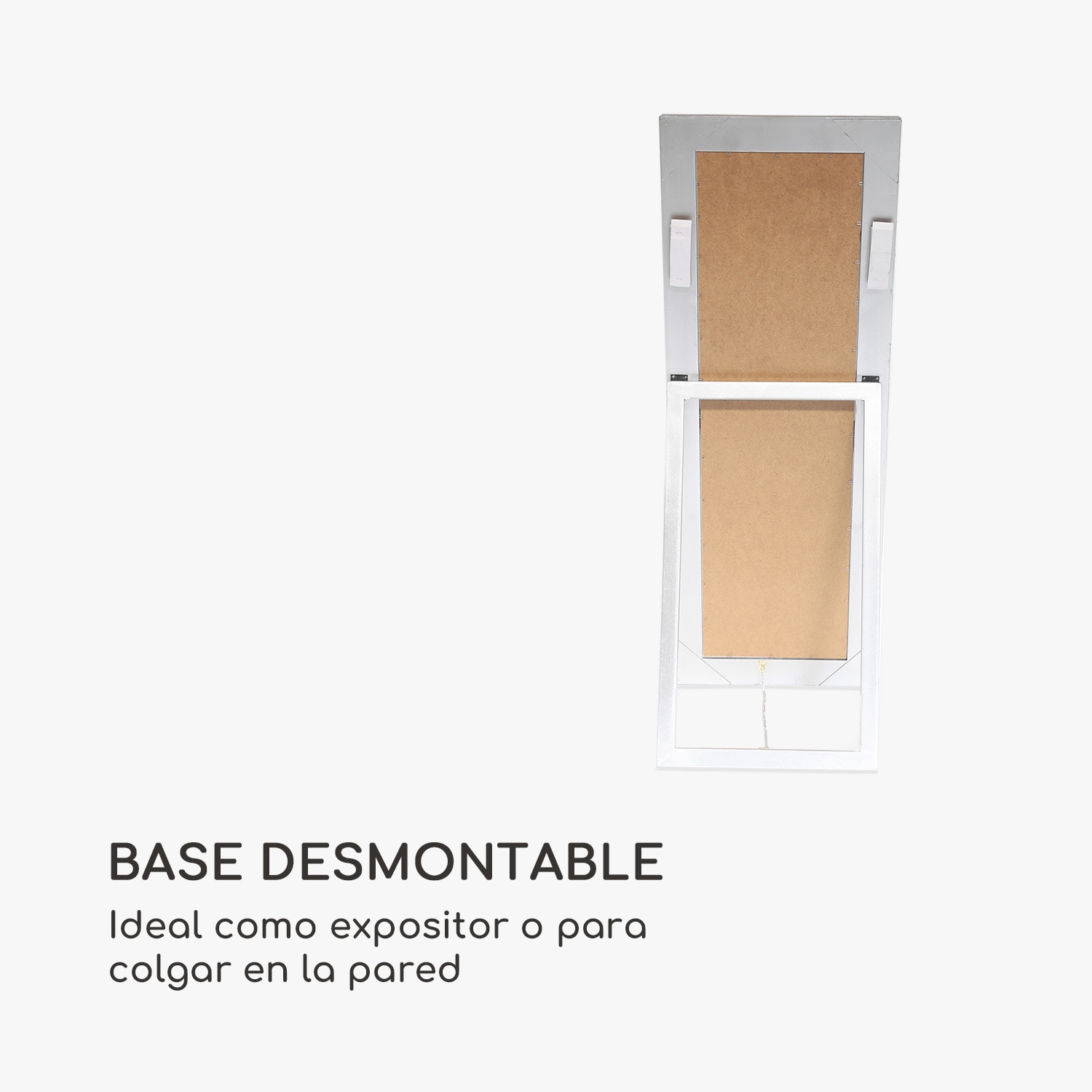 Ashford Espejo cuerpo entero marco de madera maciza rectangular 130 x 45 cm