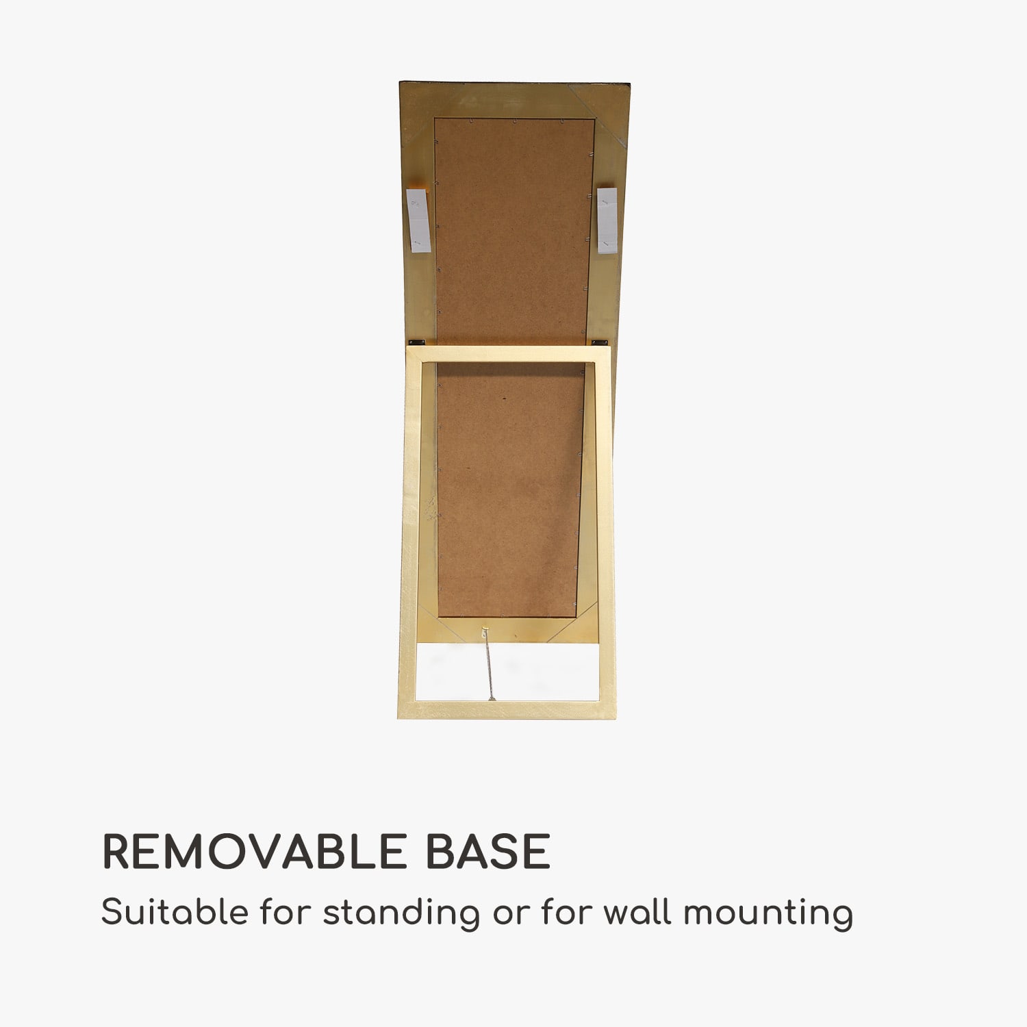 Ashford, ogledalo sa postoljem, masivni drveni okvir, pravokutni, 130 x 45 cm