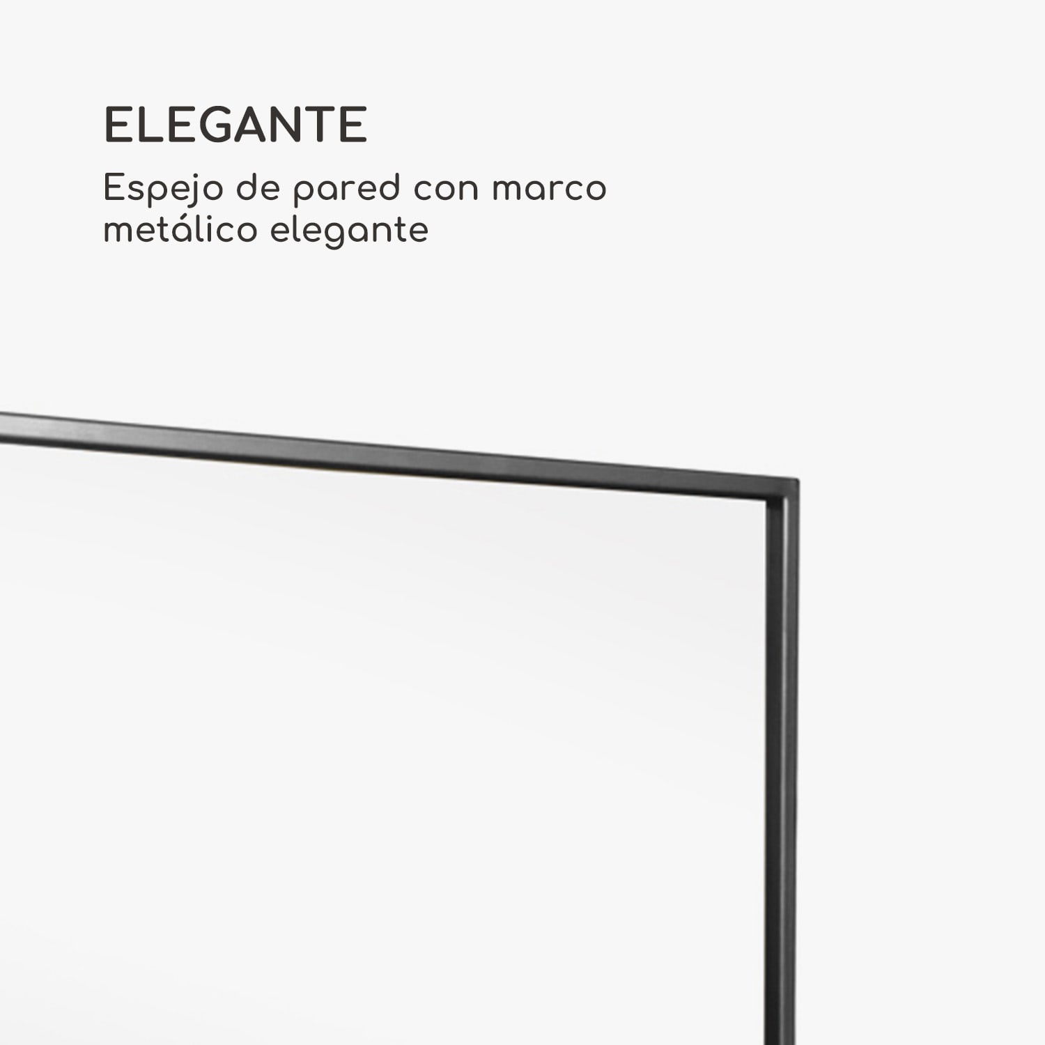 Espejo de pared Croxley Marco metálico Rectangular 70 x 50 cm