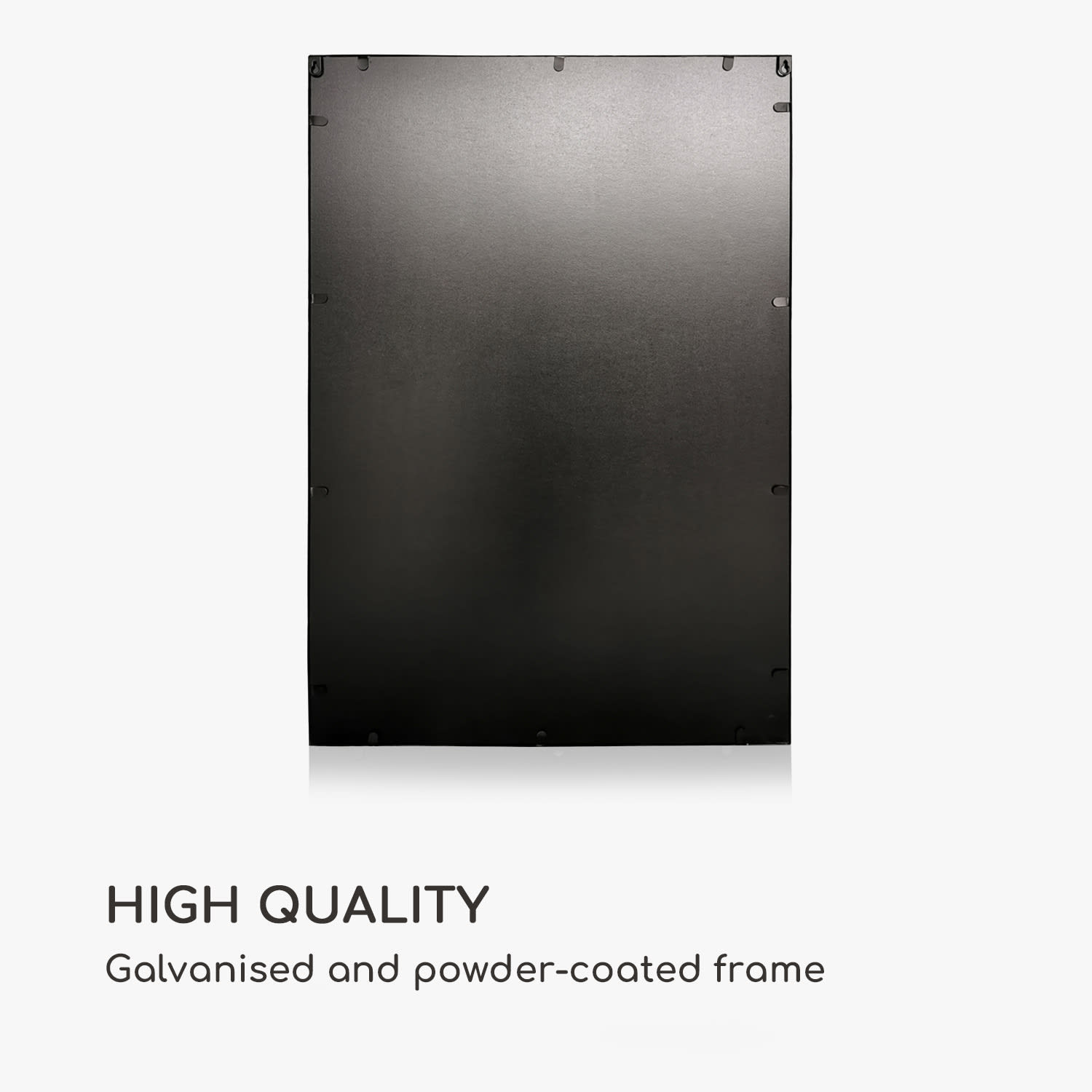 Croxley wandspiegel metalen lijst rechthoekig 70 x 50 cm