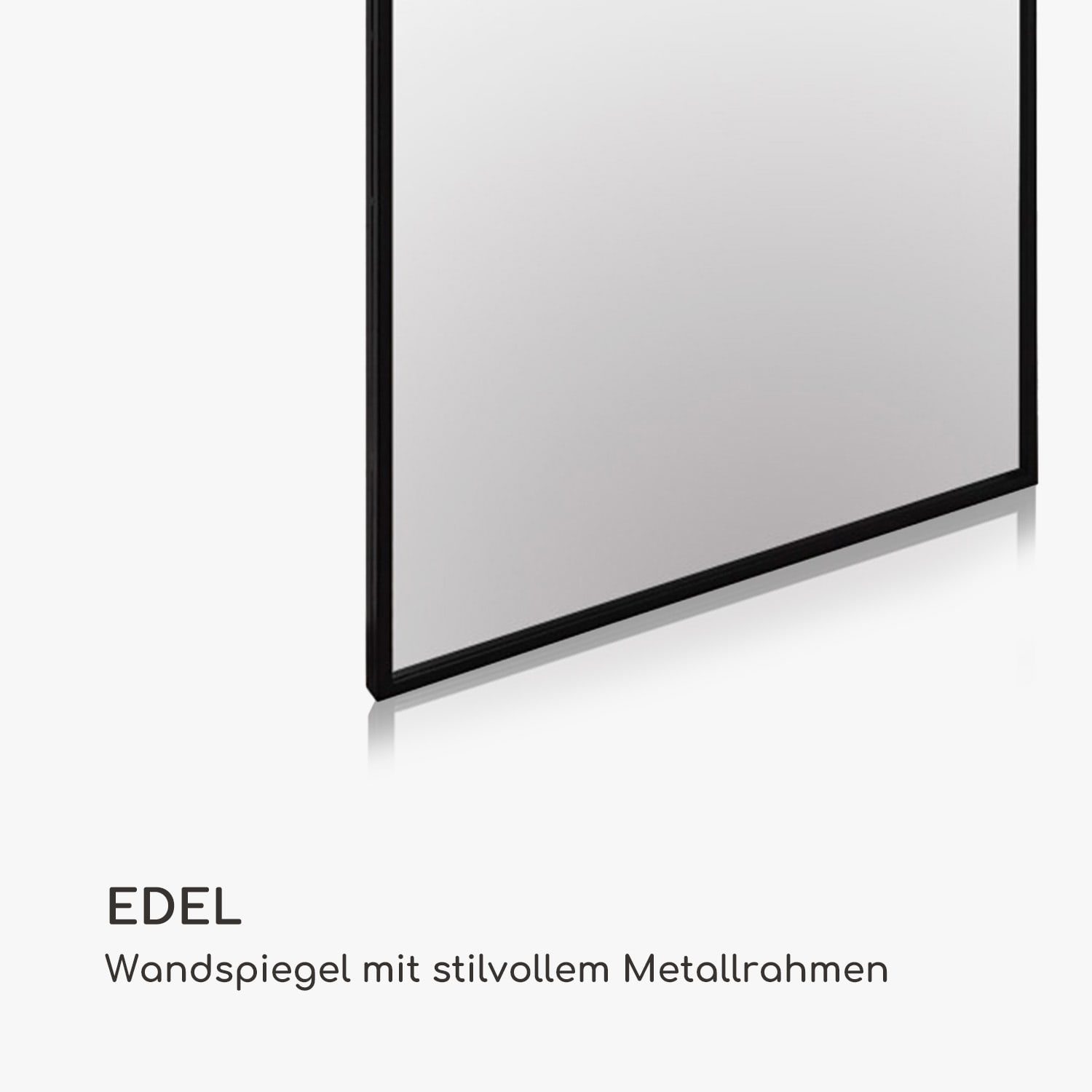 Croxley Wandspiegel Metallrahmen rechteckig 90 x 60 cm