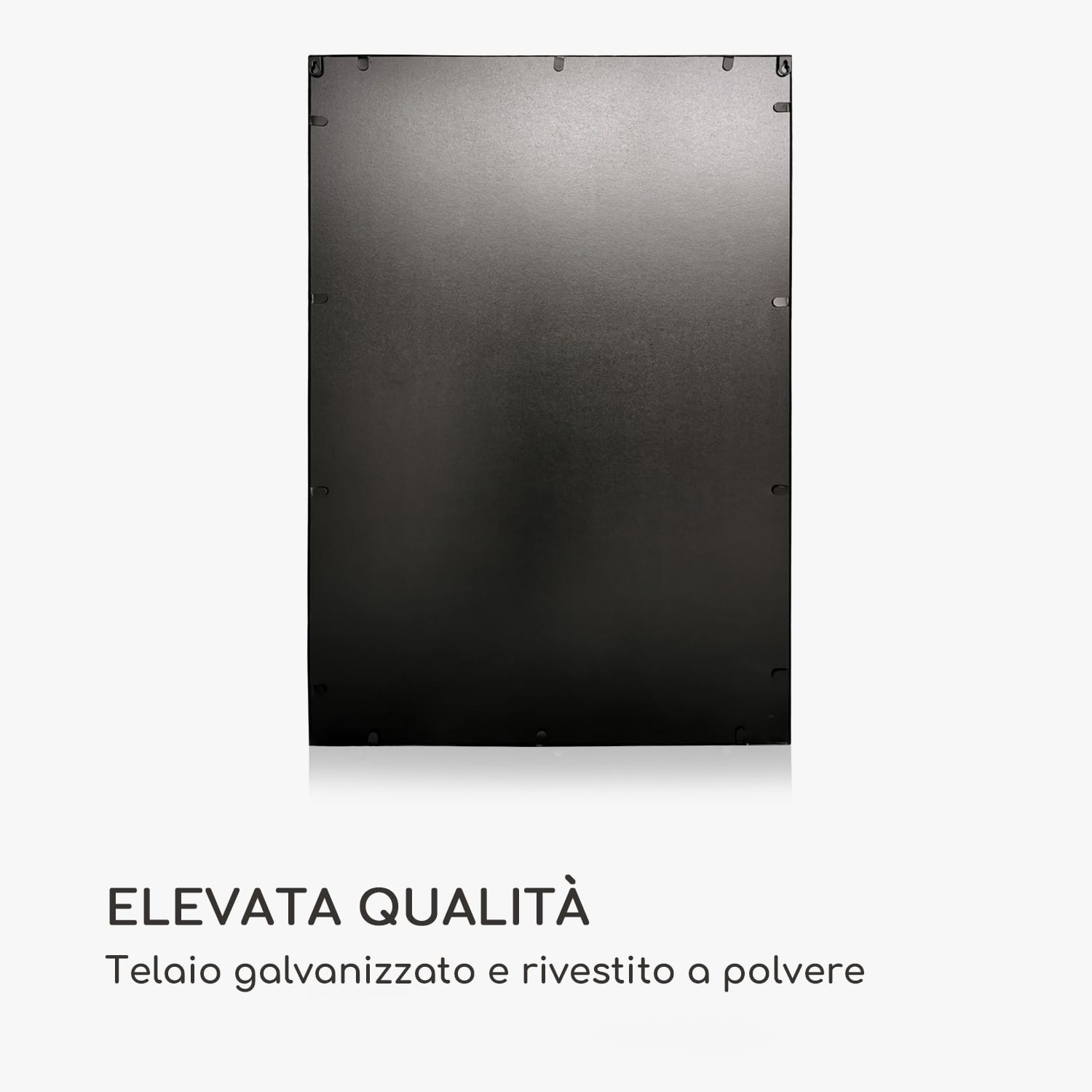 Croxley specchio da parete, cornice di metallo, rettangolare, 90 x 60 cm  