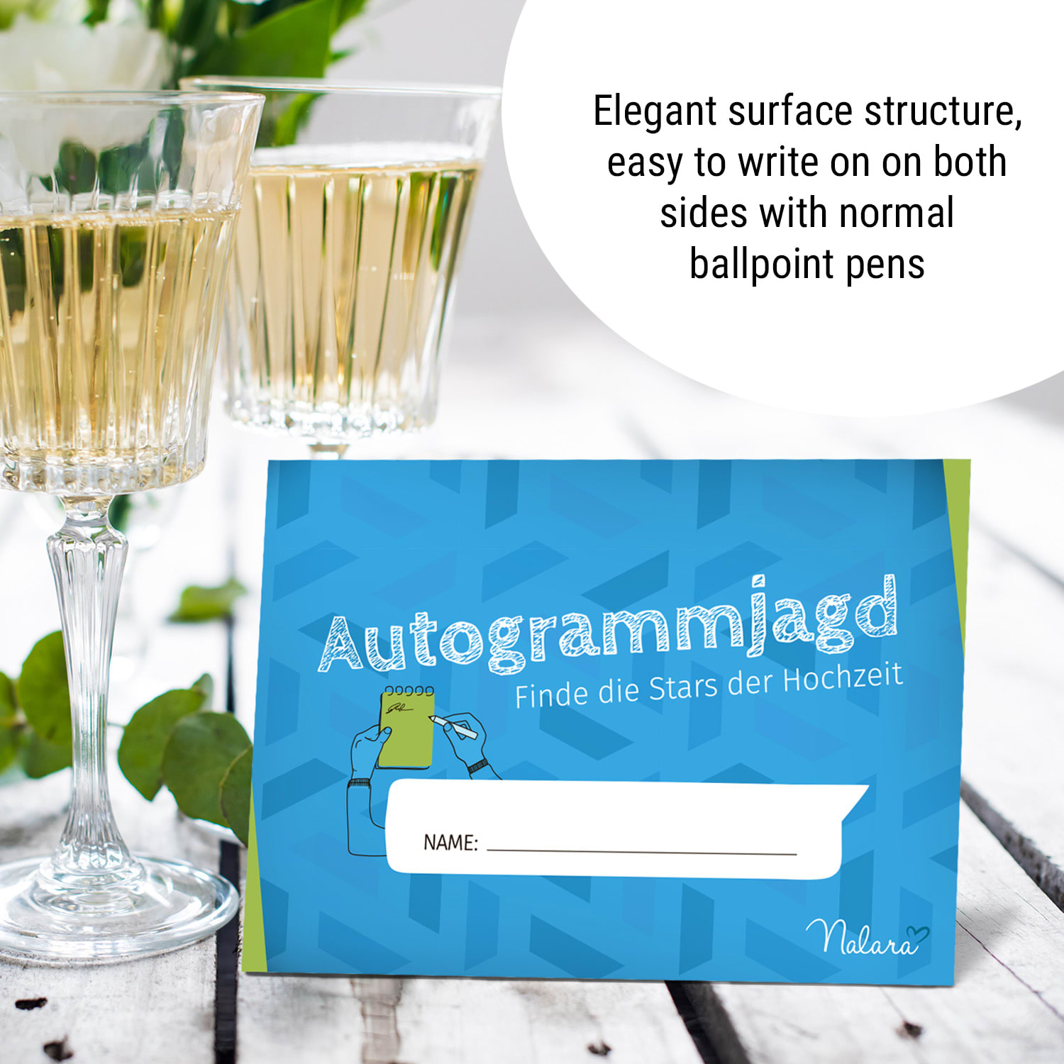 Autogramvadászat 10 kérdés tulajdonságokról 50 db. DIN A5 játékos  nyomtatás