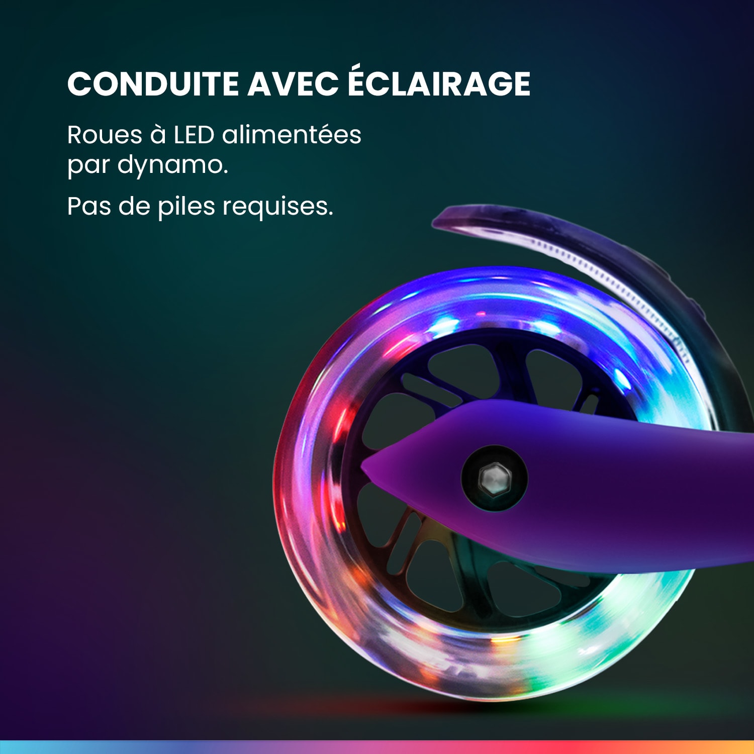 TWO kinderscooter vanaf 5 jaar led wielen tot 80 kg inklapbaar in hoogte verstelbaar Lichtpaars