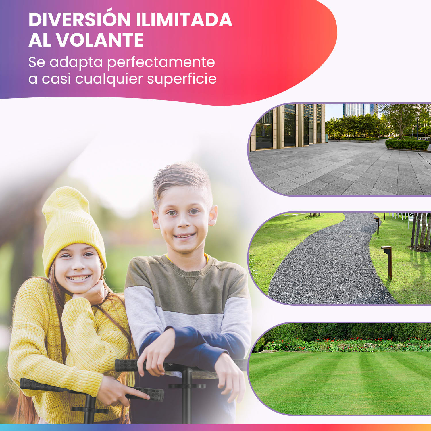 THREE Patinete para niños a partir de 6 años Rodamientos de bolas ABEC 9 Plegables Regulable en altura Normal | Vino