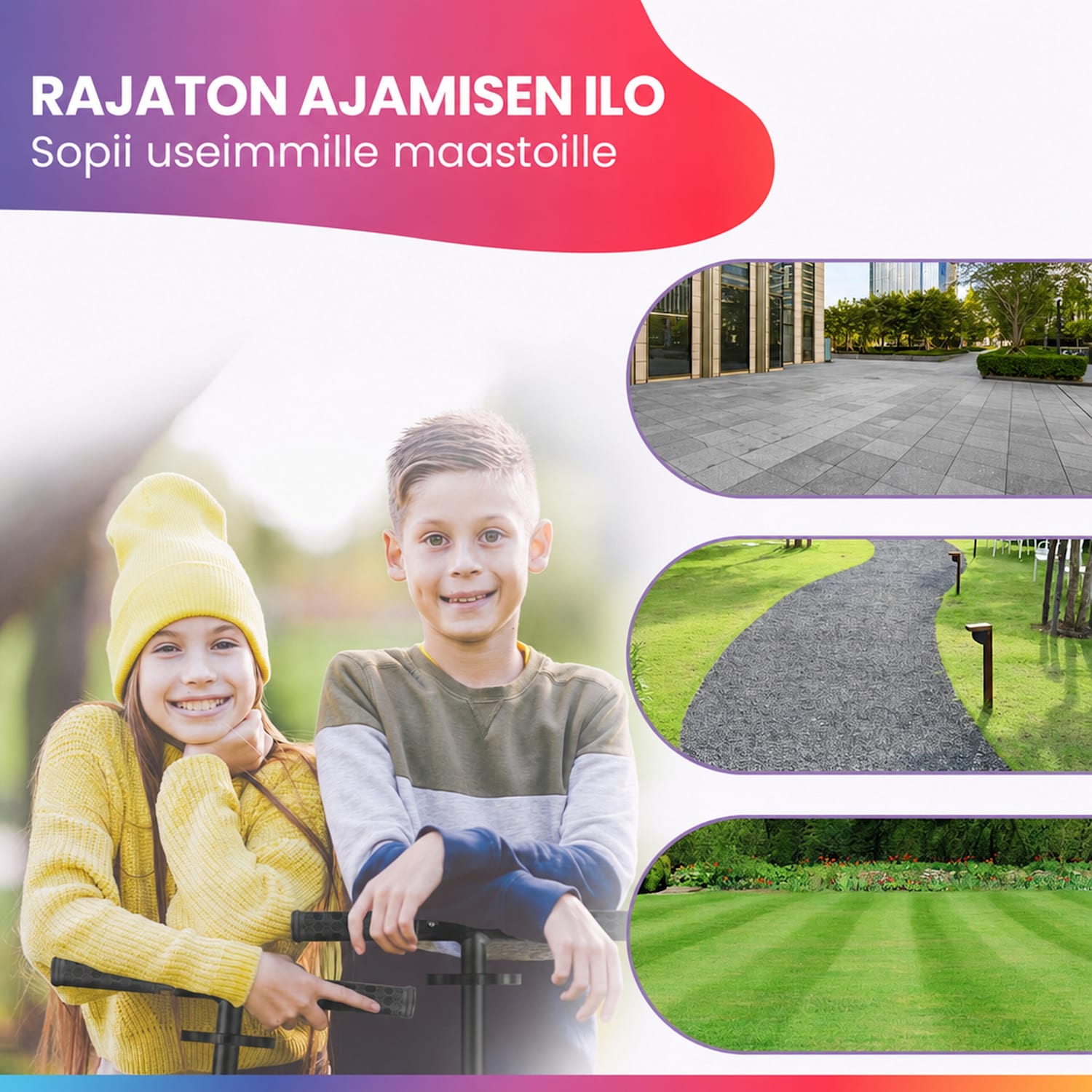 THREE Deluxe -potkulauta lapselle 6-vuotiaille ja sitä vanhemmille ABEC 9 -kuulalaakerit kokoontaitettava korkeussäädettävä Deluxe | Viini