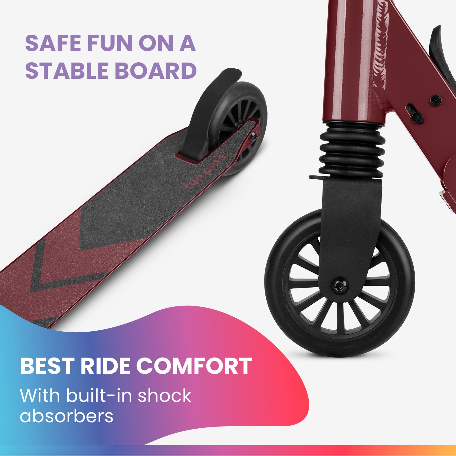 THREE Deluxe kid's scooter LED from 6 years ABEC 9 ball bearings foldable height adjustable 