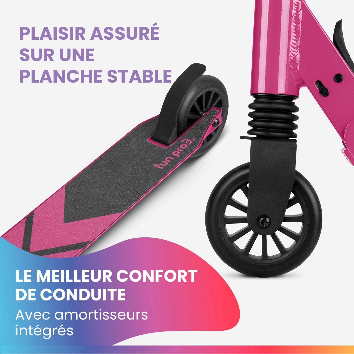 THREE Deluxe kinderscooter led vanaf 6 jaar ABEC 9 kogellagers vouwbaar in hoogte verstelbaar 