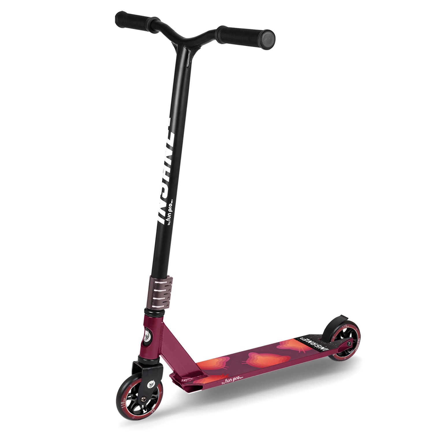 Insane² Stuntroller, kaszkadőr roller, priptape felület, 100 kg-ig, ABEC 9 HIC csapágyak 