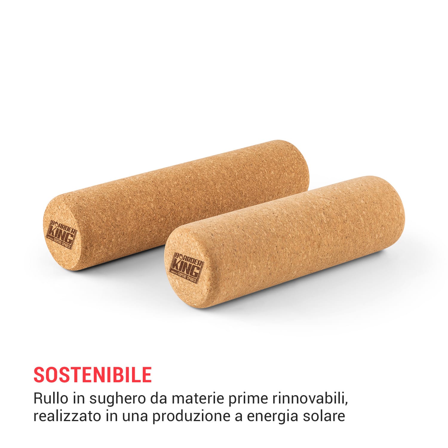 Indoorboard Allrounder, Balance Board + Tappetino + Rullo, Legno/Sughero Tropical