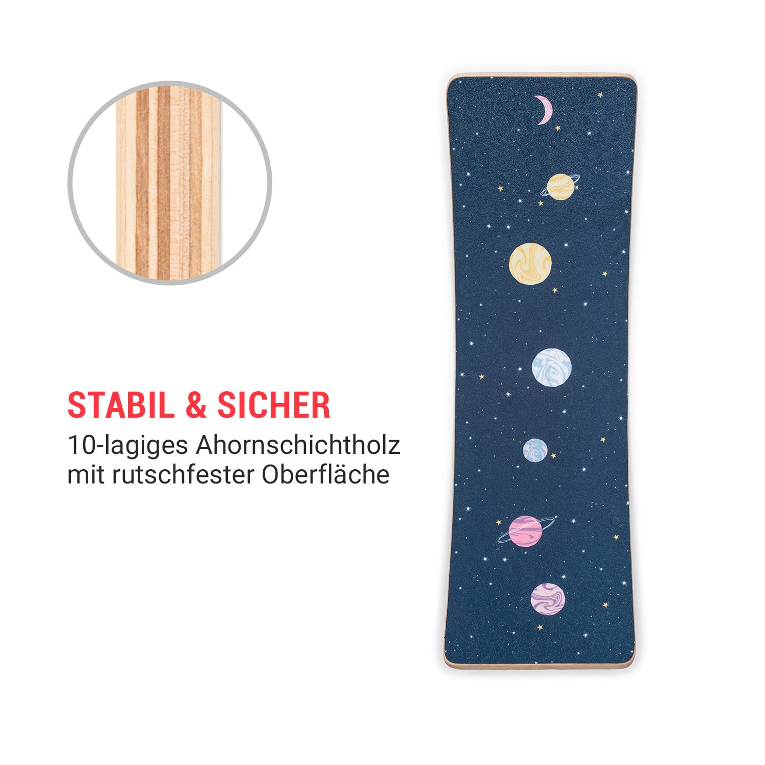 Balance Board Kids ab 3 Jahren rutschfest  Filzbeschichtung 