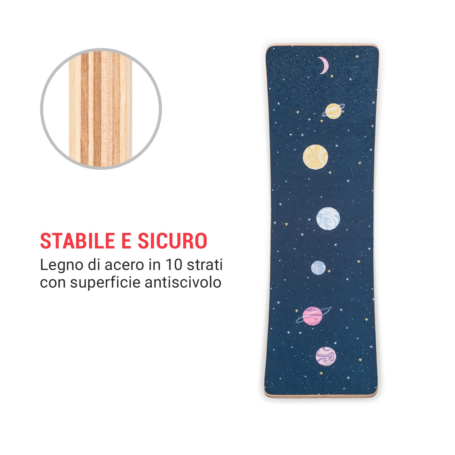 Balance Board Kids da 3 anni antiscivolo  rivestimento in feltro 