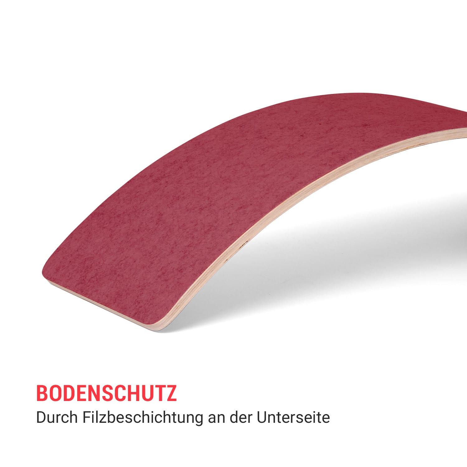 Balance Board Kids ab 3 Jahren rutschfest  Filzbeschichtung Violett