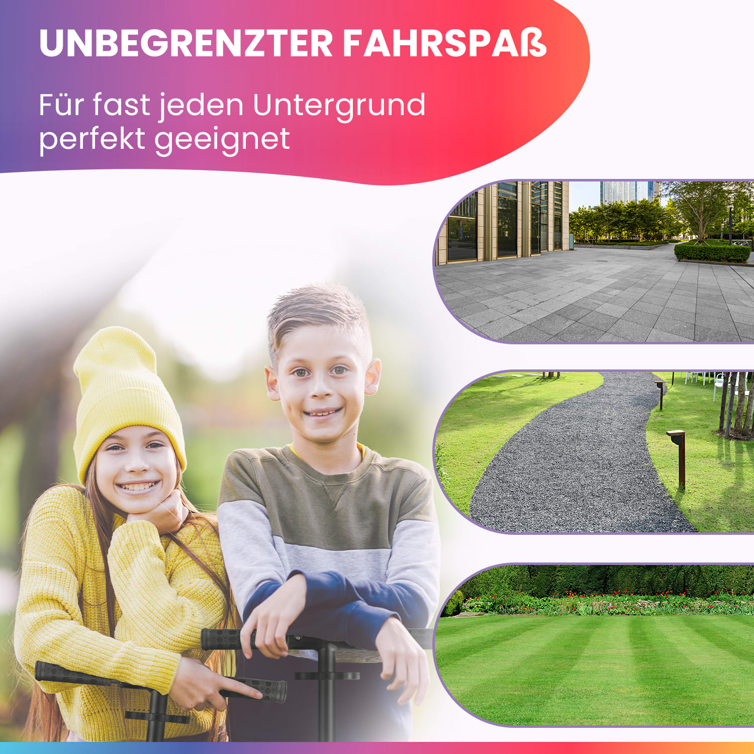 FIVE Deluxe Roller LED ab 10 Jahre faltbar höhenverstellbar Tragegurt Reibungsbremse DeLuxe | Schwarz
