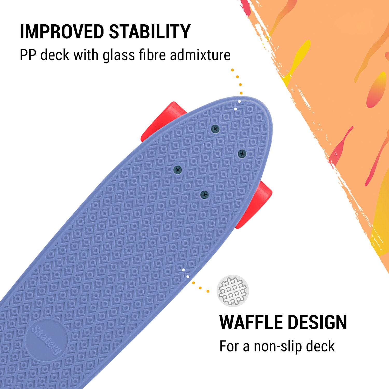 Mini Cruiser Skateboard Trickboard PP Board 100kg LED kolesa PU trdota: 88A