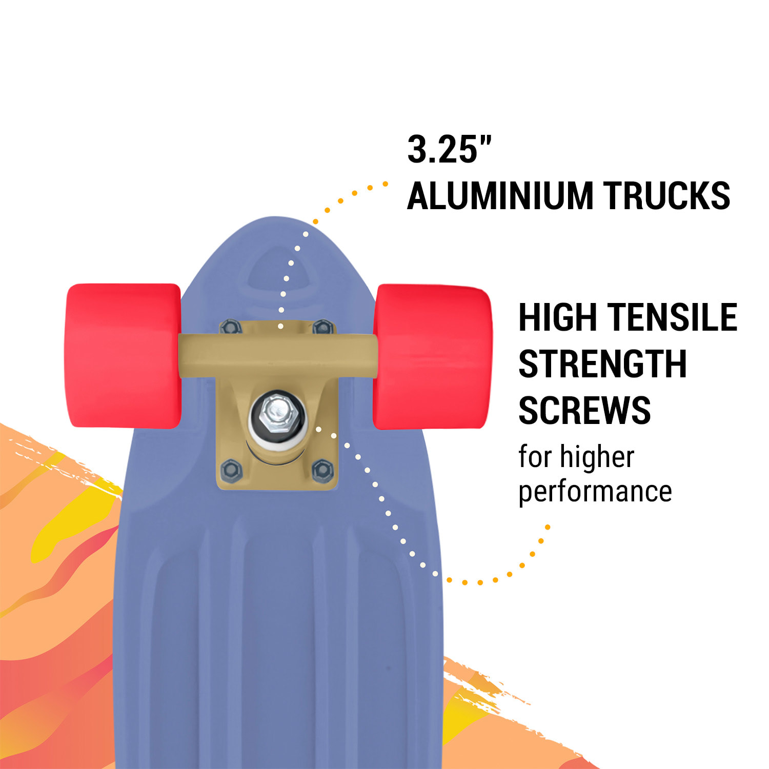 Mini Cruiser Skateboard Trickboard PP Board 100kg LED kolesa PU trdota: 88A