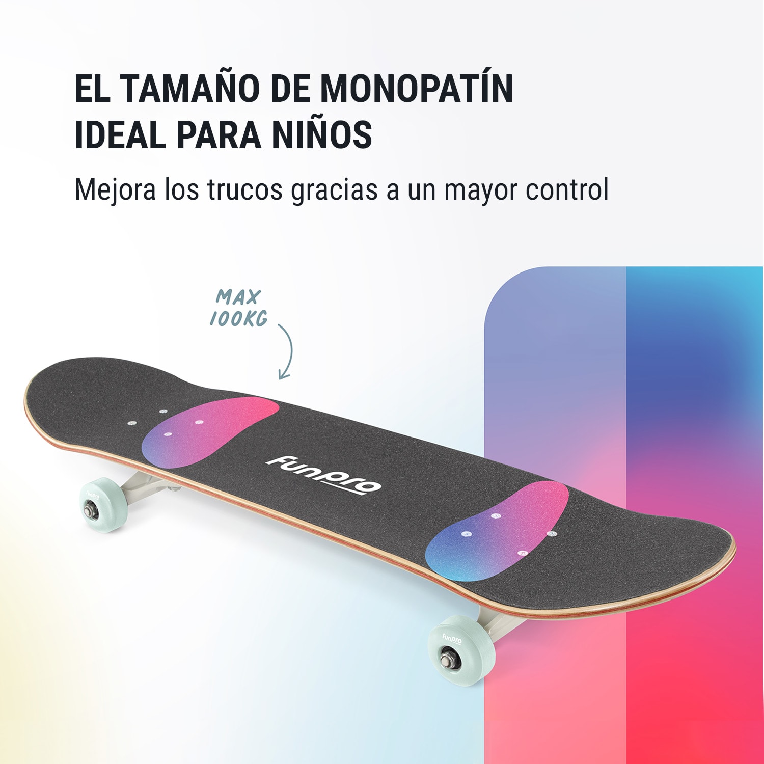 Skate 21 Monopatín grande para adolescentes Madera de arce Diseños fantásticos 
