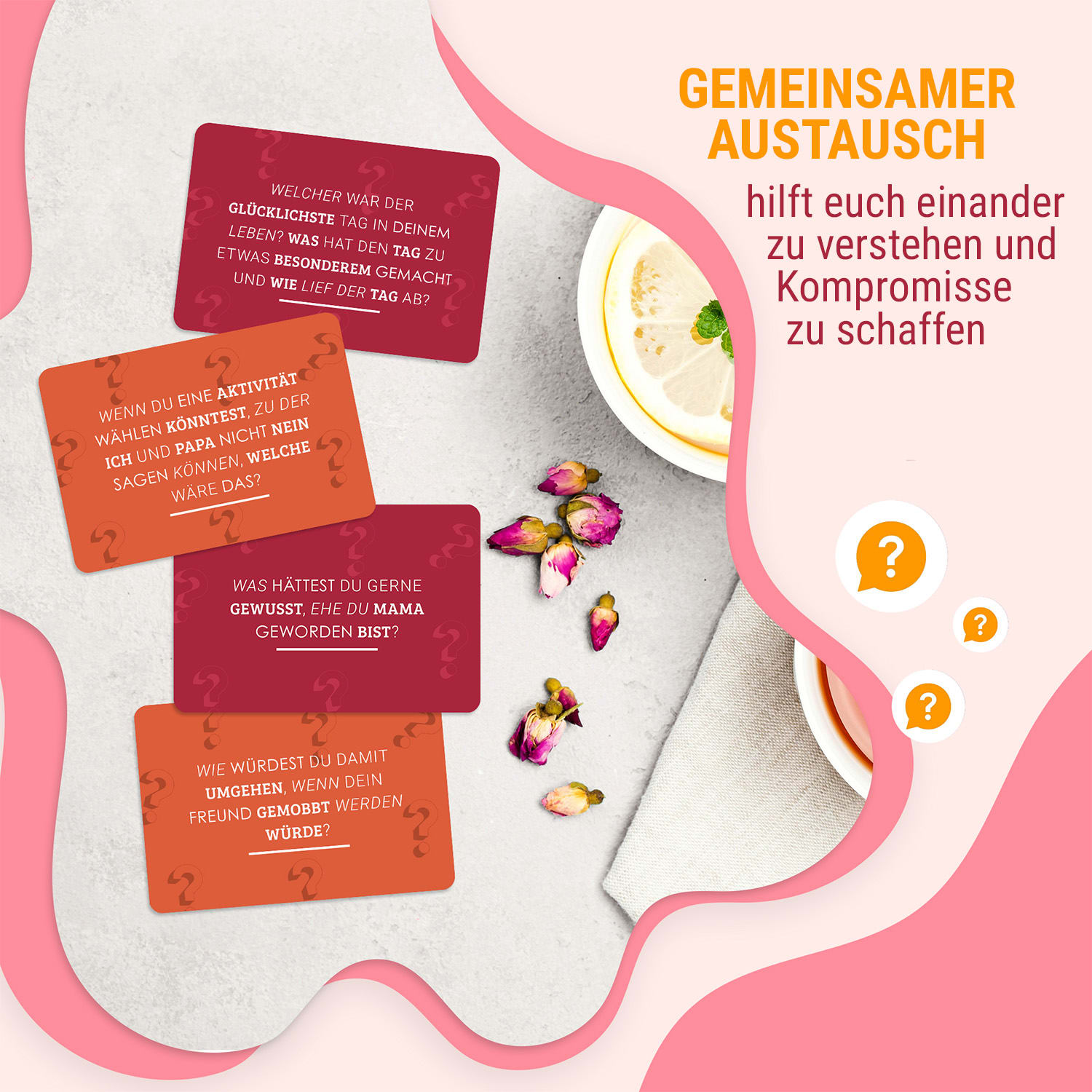 Sag mal... Mama - Junior Edition Kennenlernspiel 100+ Fragen Spieler:  2+ Alter: ab 8 Jahren 