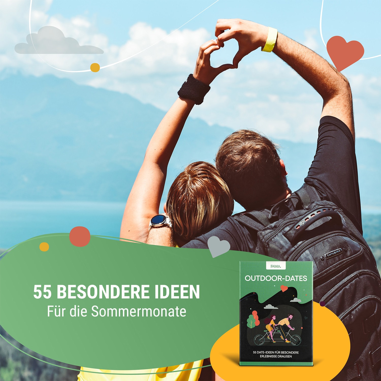 Outdoor Dates Kartenspiel für Paare 55 liebevolle Date-Ideen  Hochzeitsgeschenk 