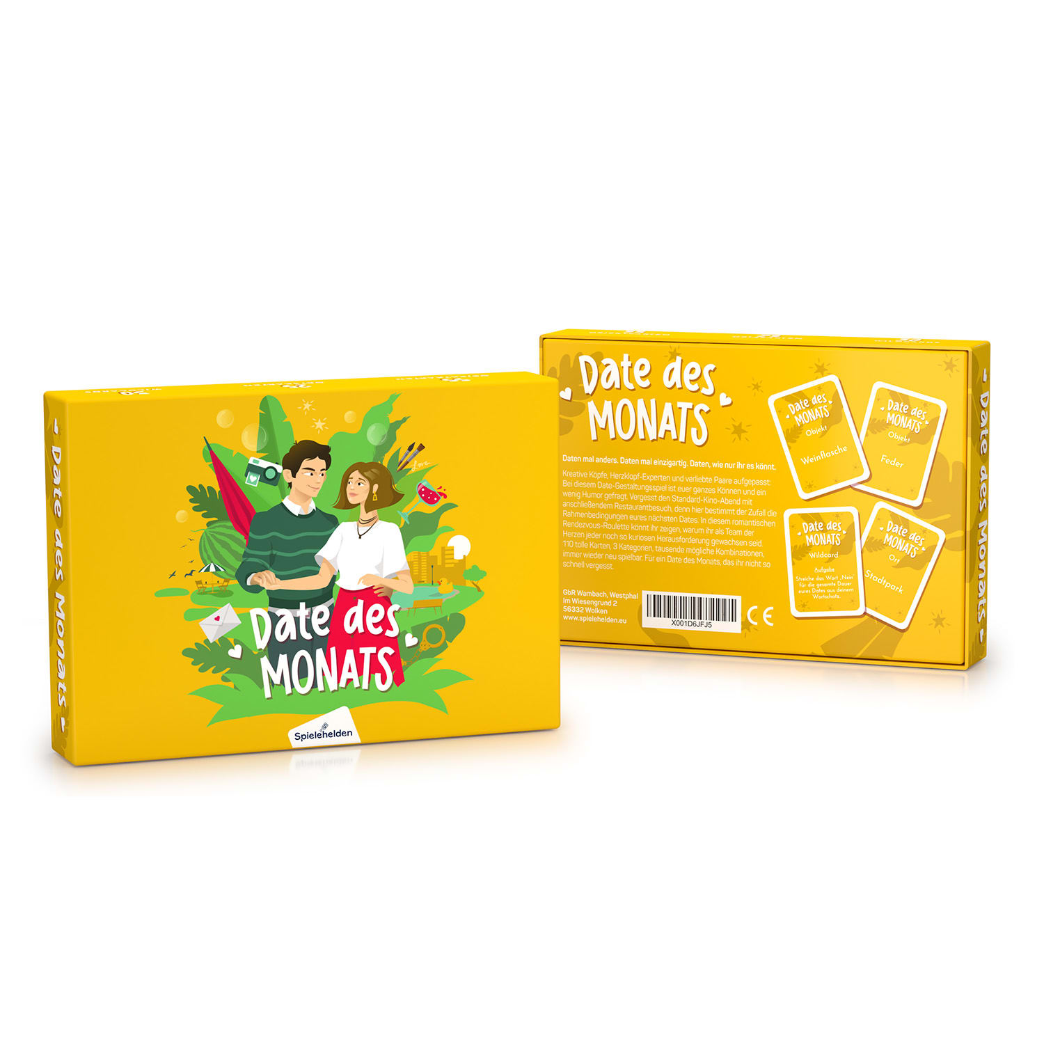 Date des Monats Kartenspiel für Paare liebevolle Date-Ideen 