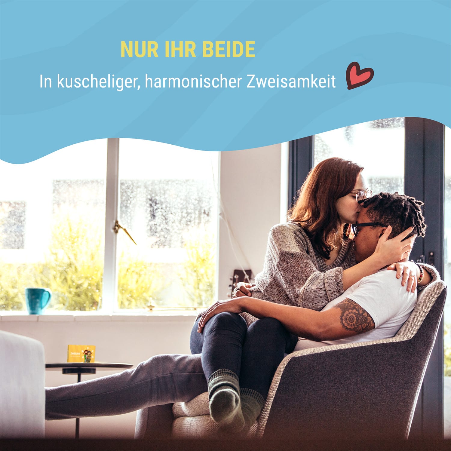Zweisam Kartenspiel für Paare mit Fragen und Aufgaben 