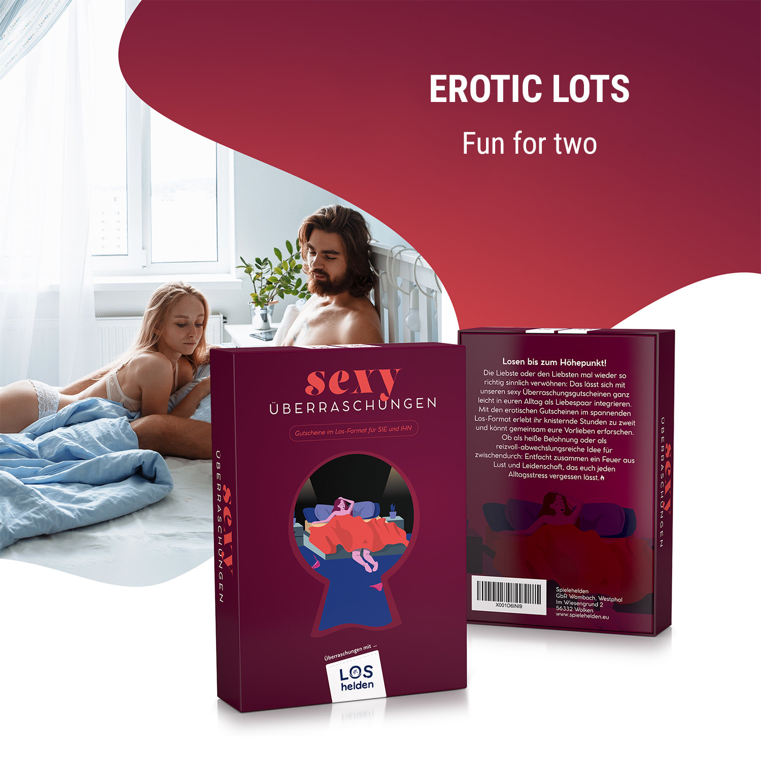 Sexy Überraschungen Erotikus játék pároknak kéjes  utalványokkal 