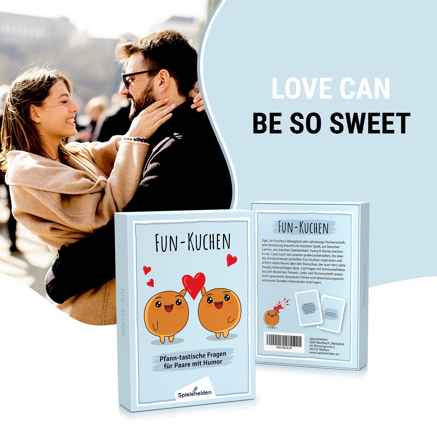 Partnerská hra Fun-Kuchen se zábavnými otázkami pro ještě větší sounáležitost 