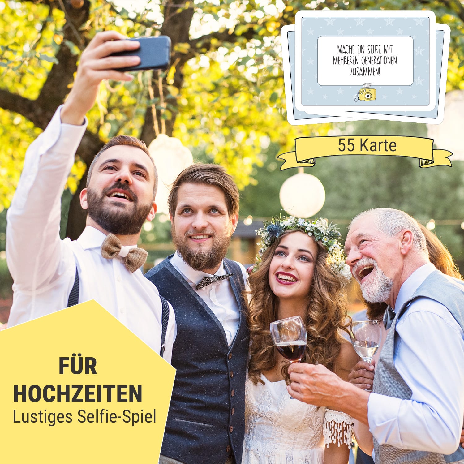 Selfie Stars Hochzeiten Fotospiel 55 Foto-Aufgaben Taschenformat 