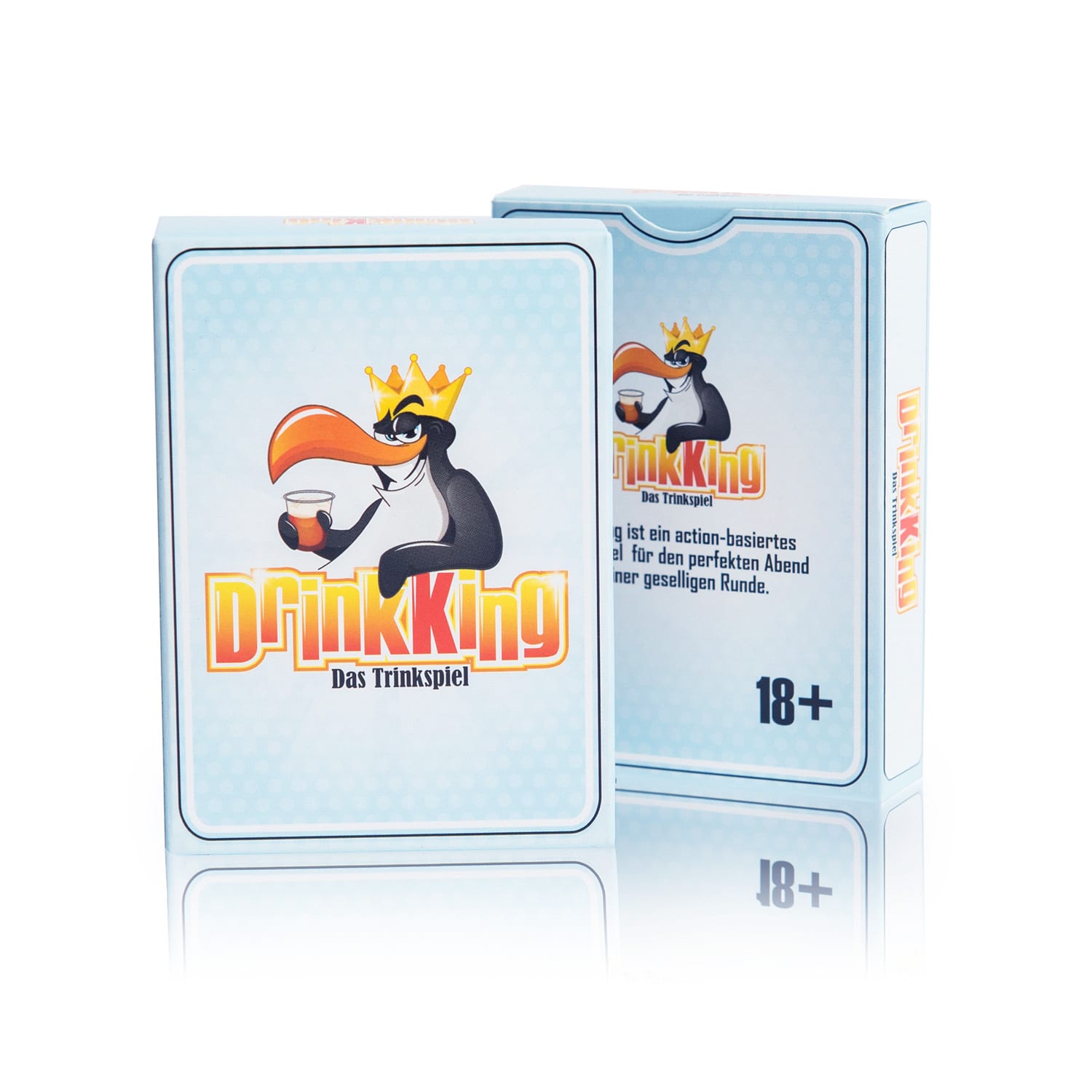 DrinkKing Alkoholická hra 55 karet Hráči: 2-8 Věk: 18+ 