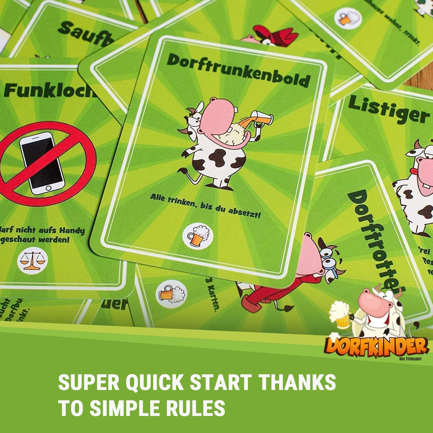 Villagers Alkoholická hra 55 karet Hráči: 2-8 Věk: 18+ 