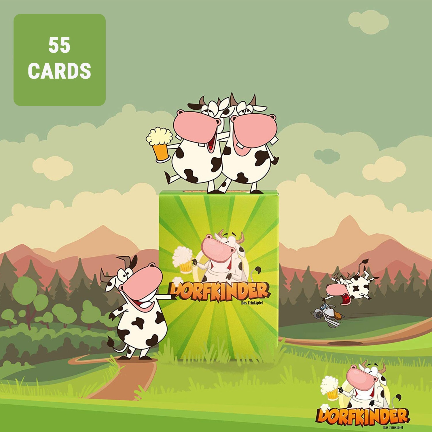 Falusiak Alkoholos játék 55 kártya Játékosok: 2 - 8 Korhatár: 18+