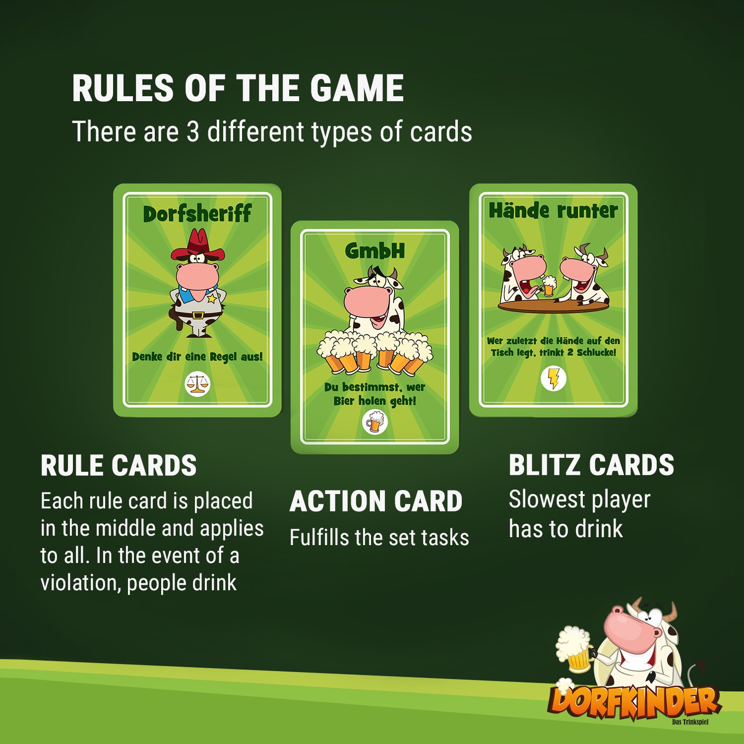 Falusiak Alkoholos játék 55 kártya Játékosok: 2 - 8 Korhatár: 18+