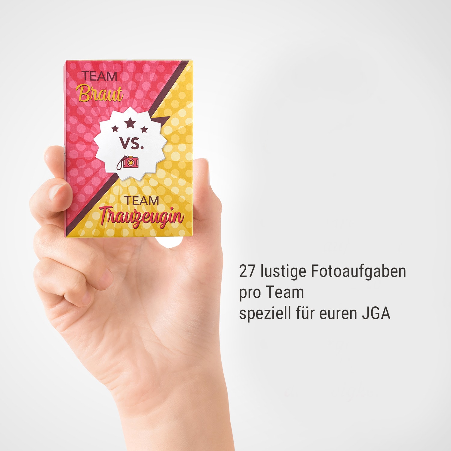 Team Braut vs. Team Trauzeugin Fotospiel 27 Foto-Aufgaben Taschenformat 