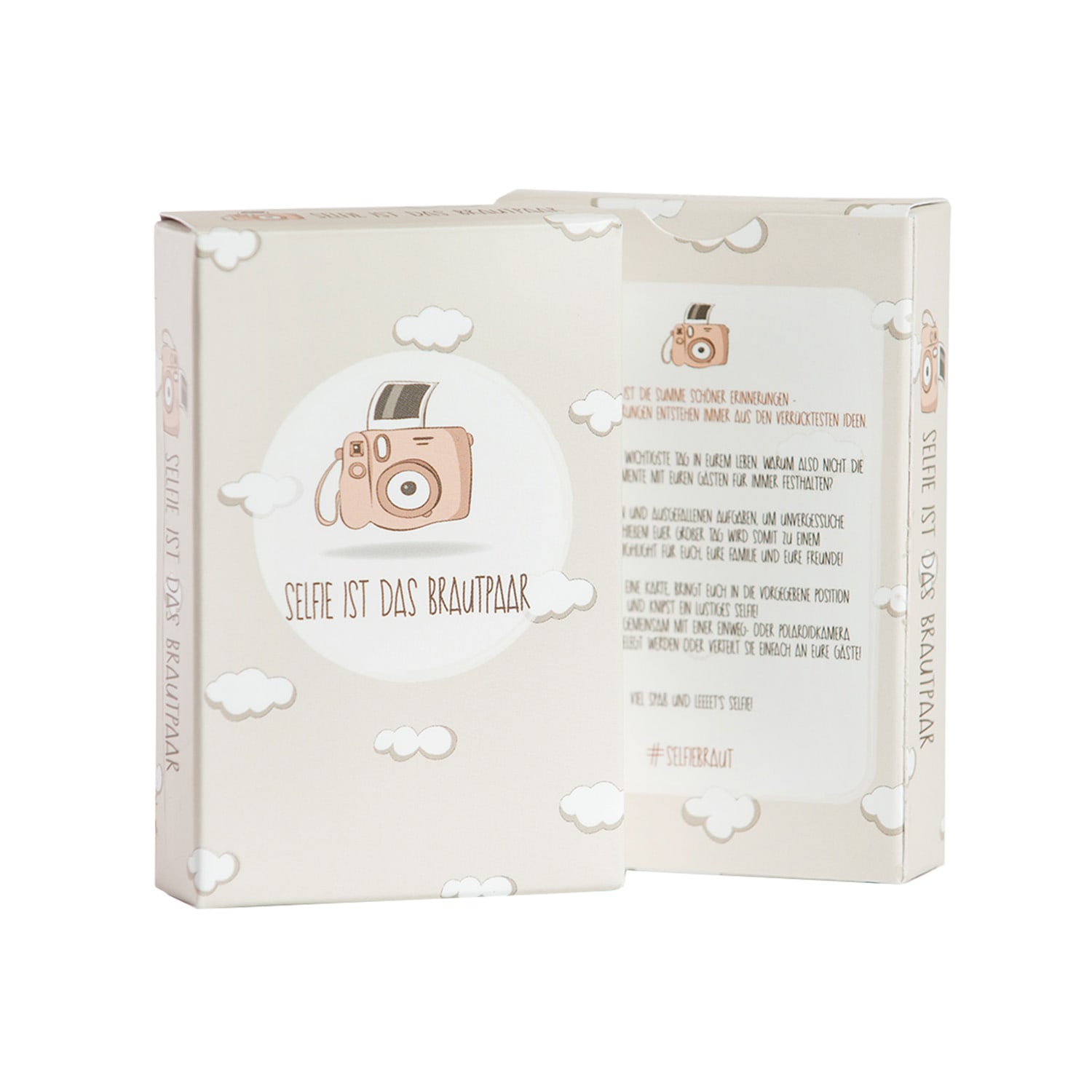 Selfie je nevesta a ženích Svadobná spoznávacia hra 55  kariet 