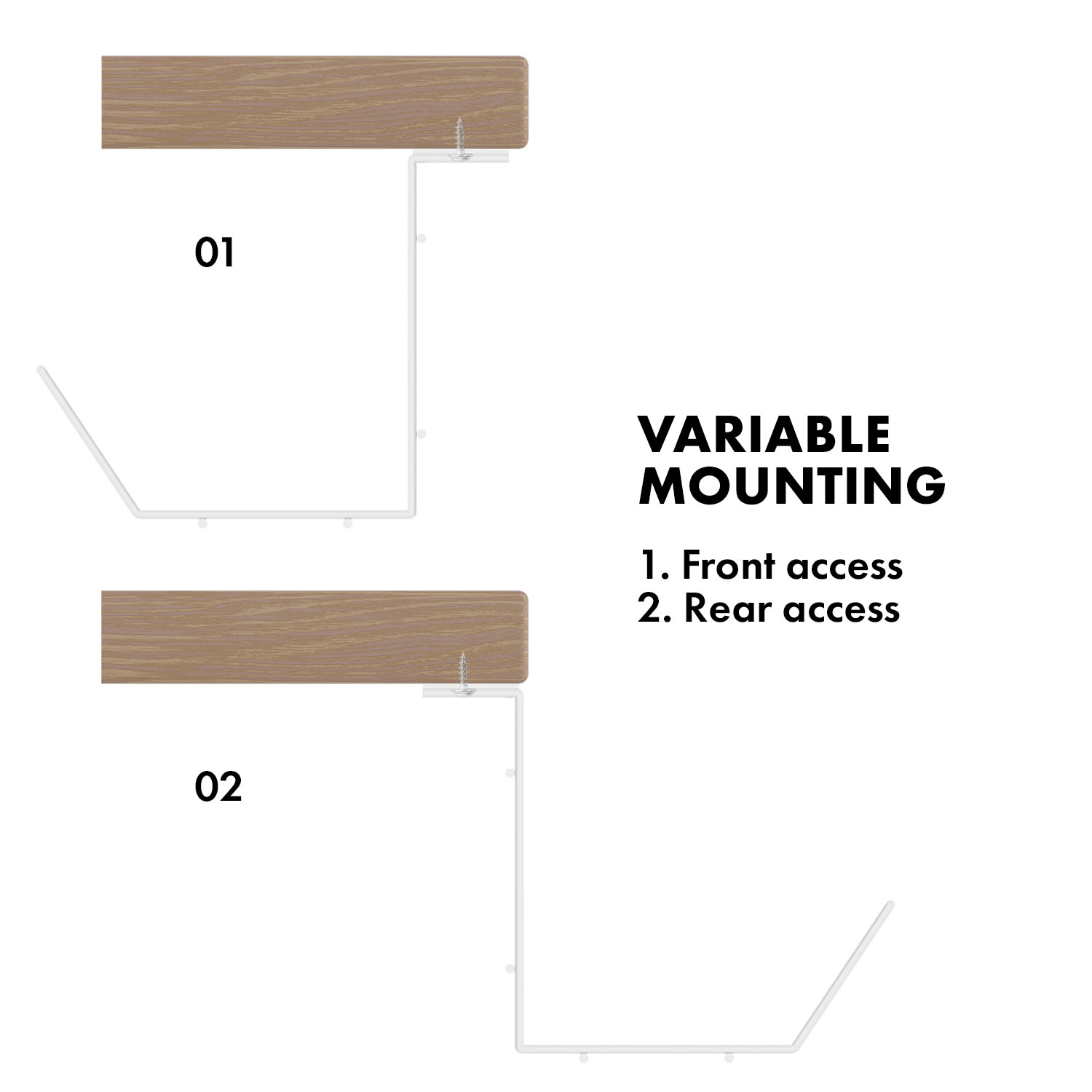 Darwin, drôtený kôš, pre stolové zásuvkové lišty bez svoriek | Biela
