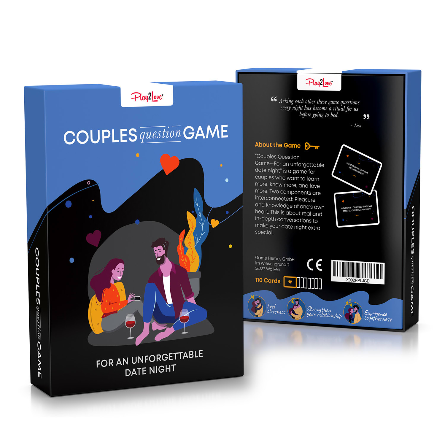 Couples Question Game – nezapomenutelné rande  karetní hra v angličtíně 