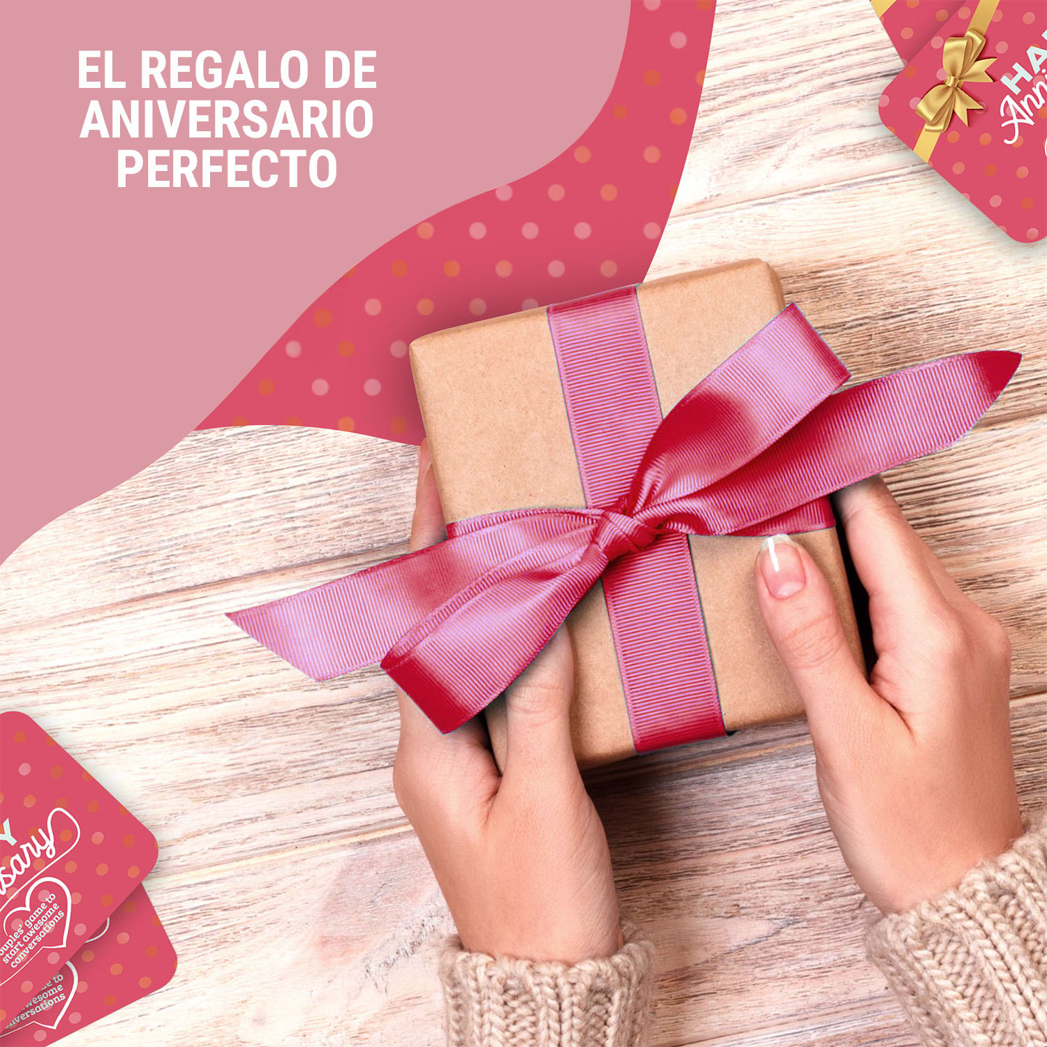 Juego de cartas de feliz aniversario para parejas Caja de regalo de 110 preguntas 