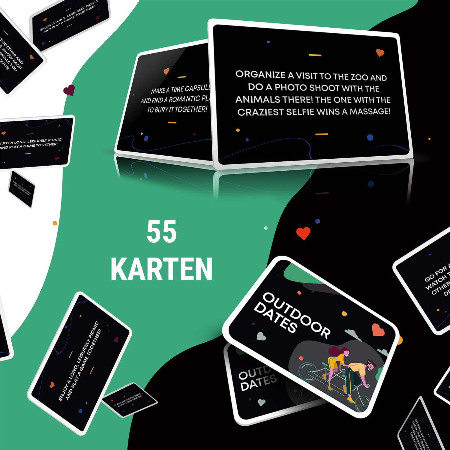 Outdoor Dates Kartenspiel für Paare 55 liebevolle Date-Ideen  Hochzeitsgeschenk 