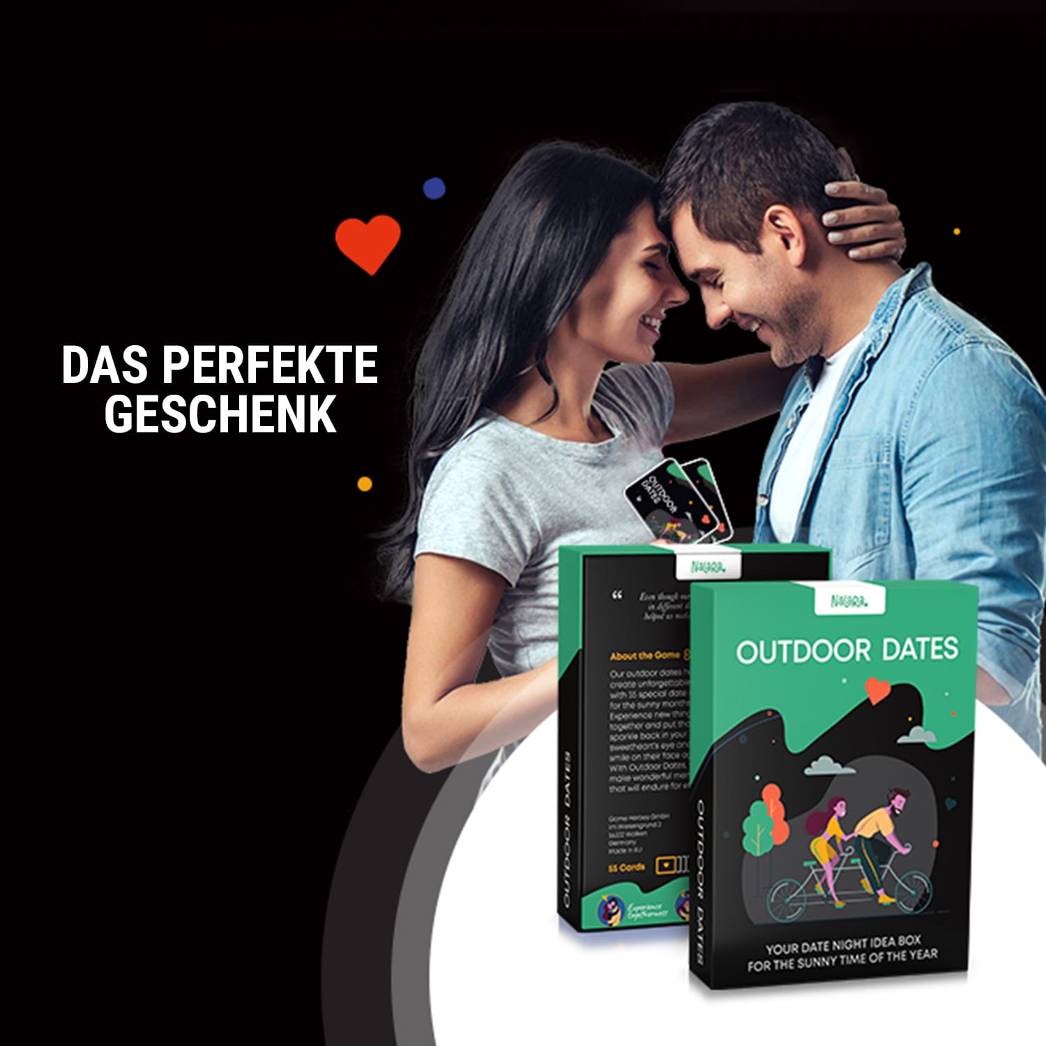 Outdoor Dates Kartenspiel für Paare 55 liebevolle Date-Ideen  Hochzeitsgeschenk 