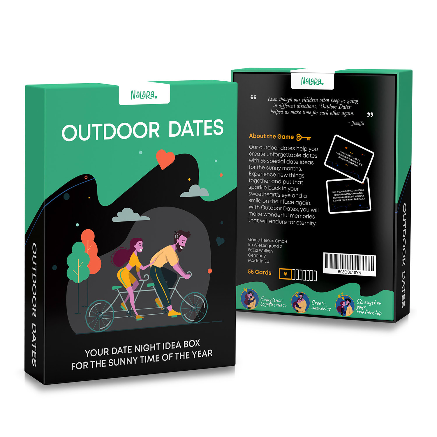 Outdoor Dates Kartenspiel für Paare 55 liebevolle Date-Ideen  Hochzeitsgeschenk 