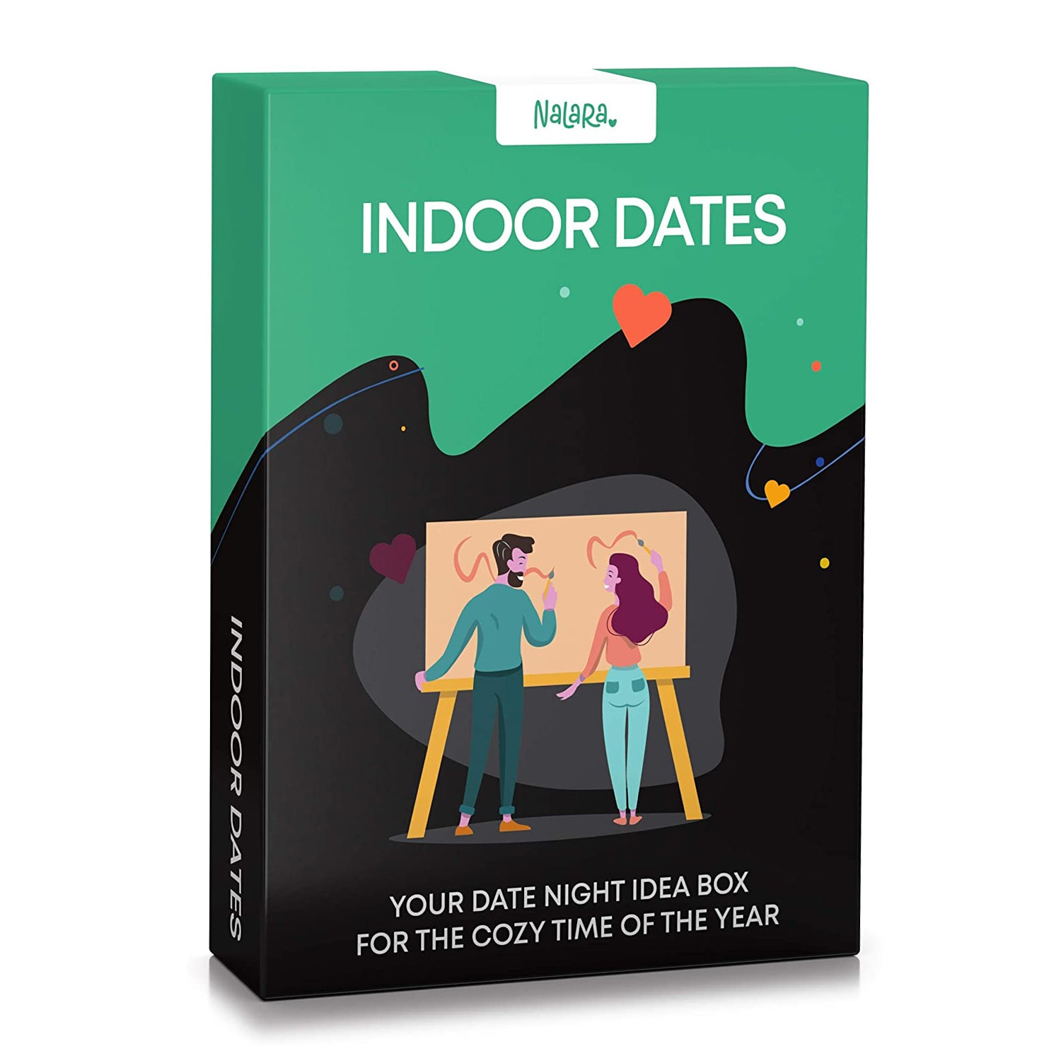 Indoor Dates kartaška igra za parove, 55 ideja za spoj, poklon za vjenčanje, na engleskom jeziku